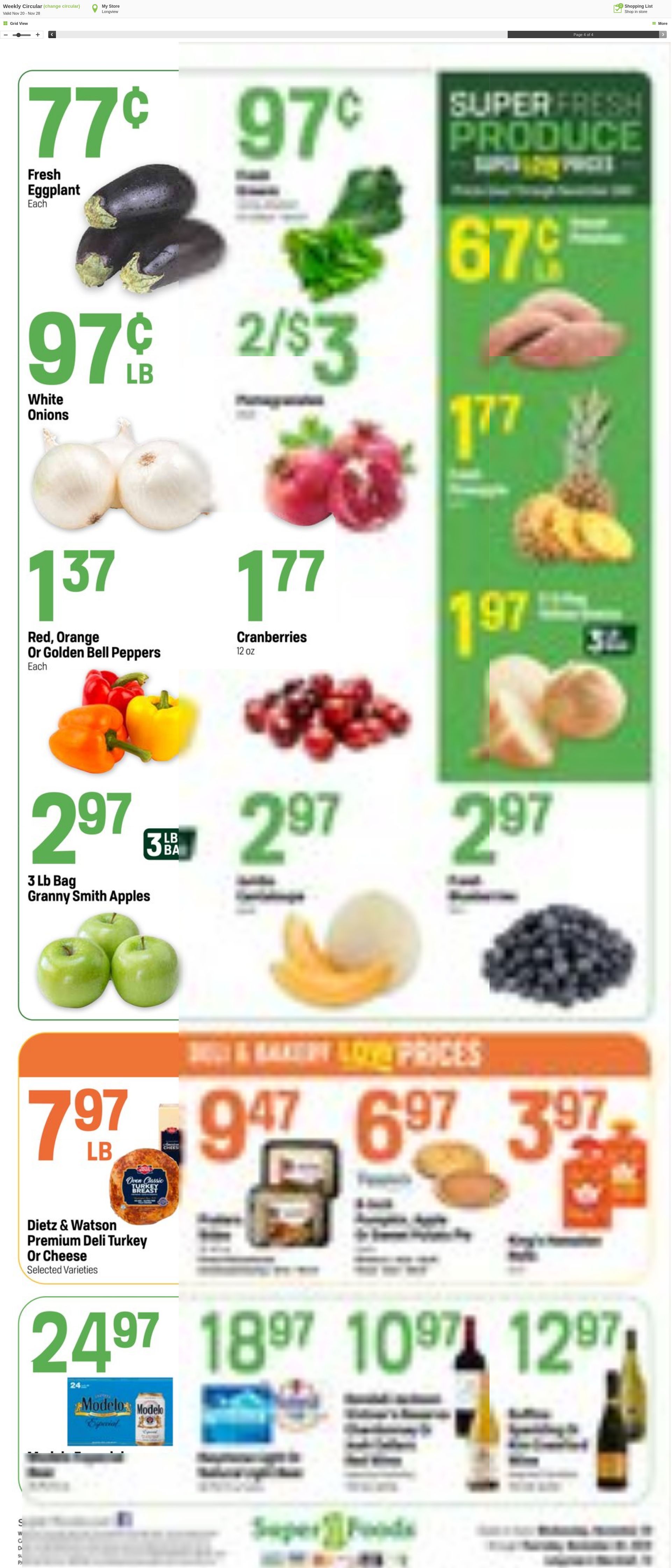 Weekly ad Super1Foods 11/20/2024 - 11/28/2024