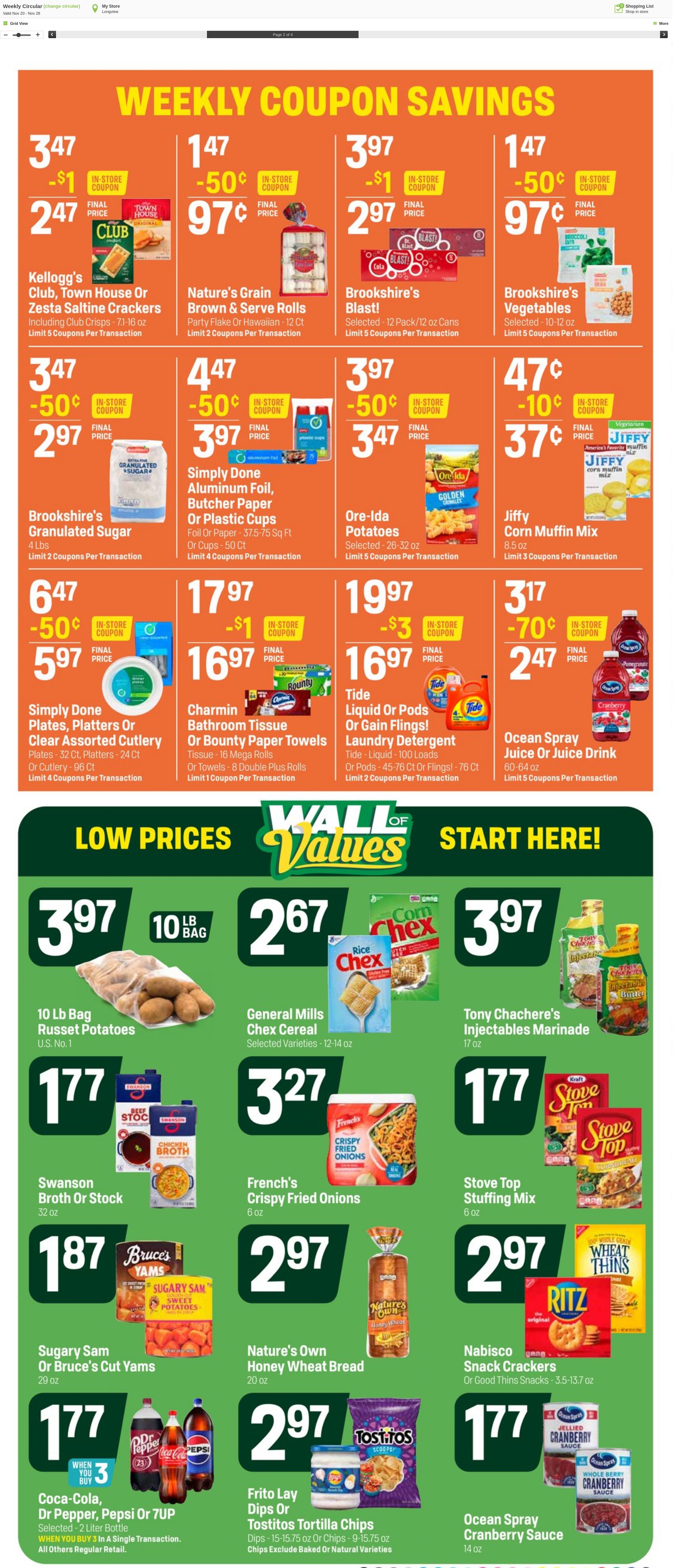 Weekly ad Super1Foods 11/20/2024 - 11/28/2024