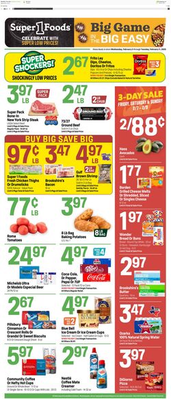 Weekly ad Super1Foods 02/05/2025 - 02/11/2025