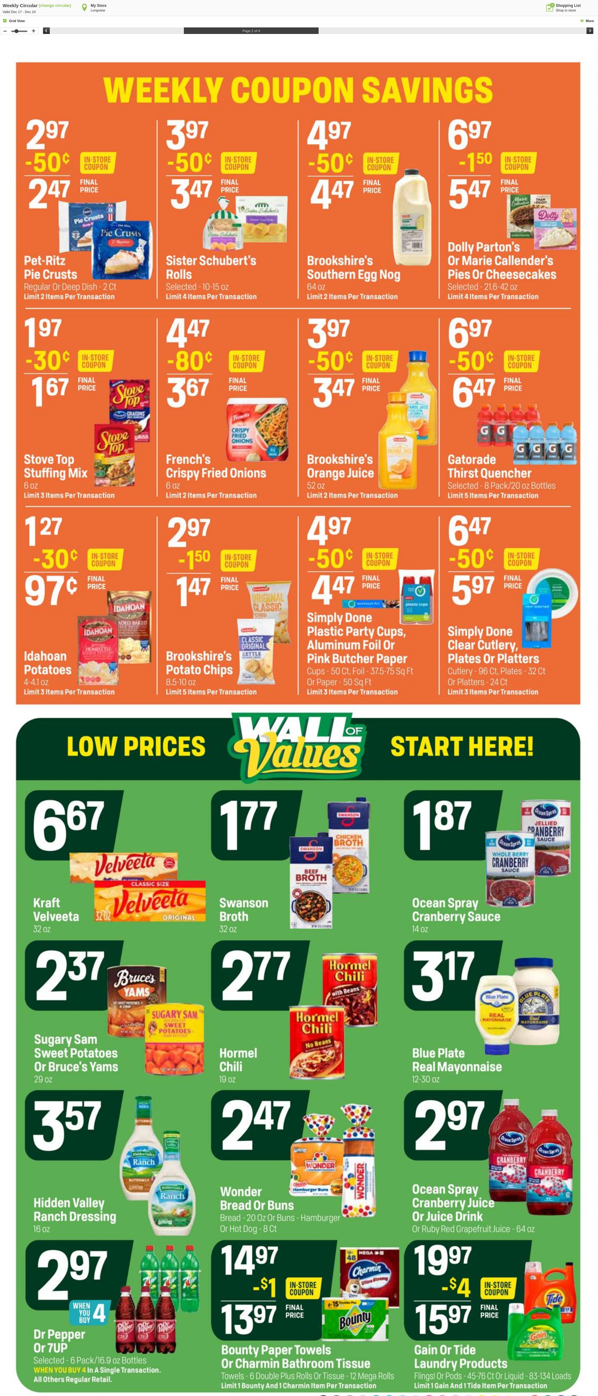Weekly ad Super1Foods 12/17/2025 - 12/24/2025