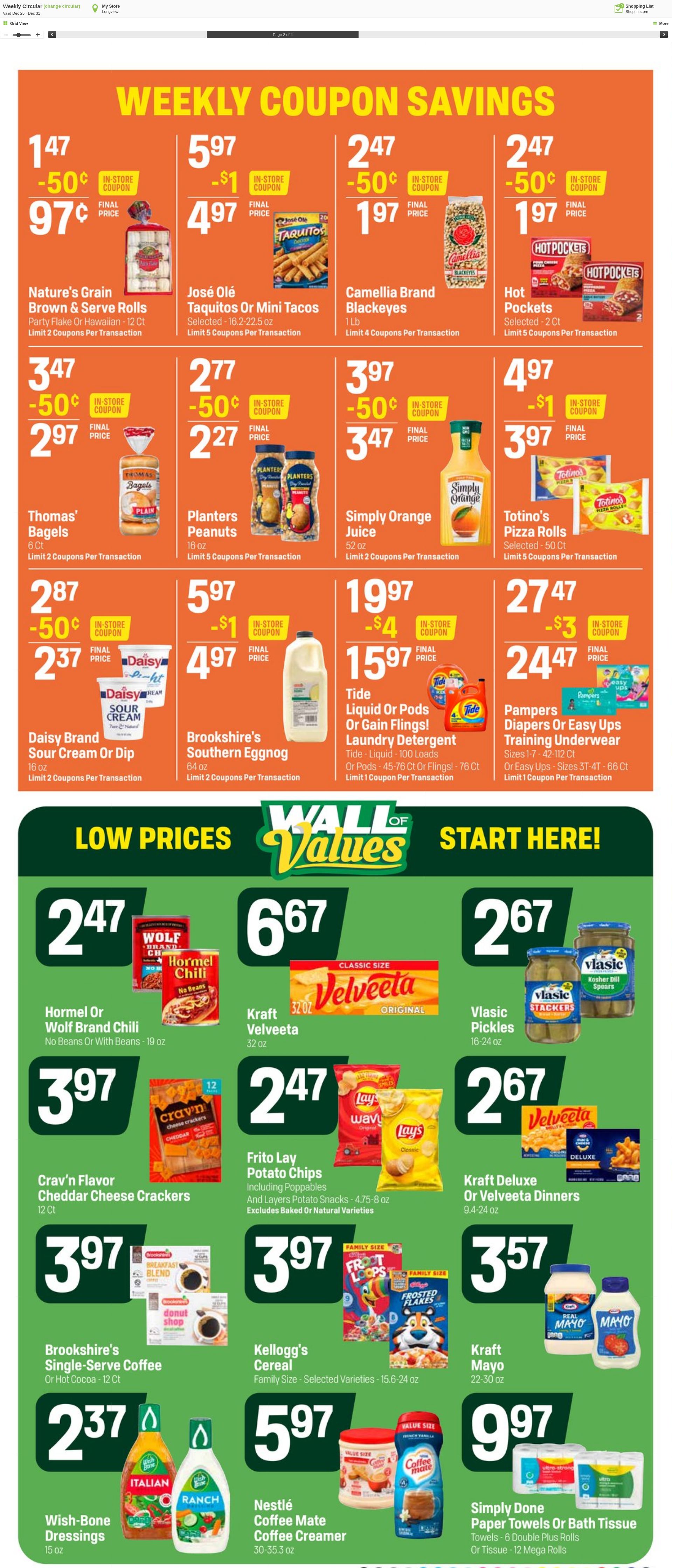 Weekly ad Super1Foods 12/25/2024 - 12/31/2024