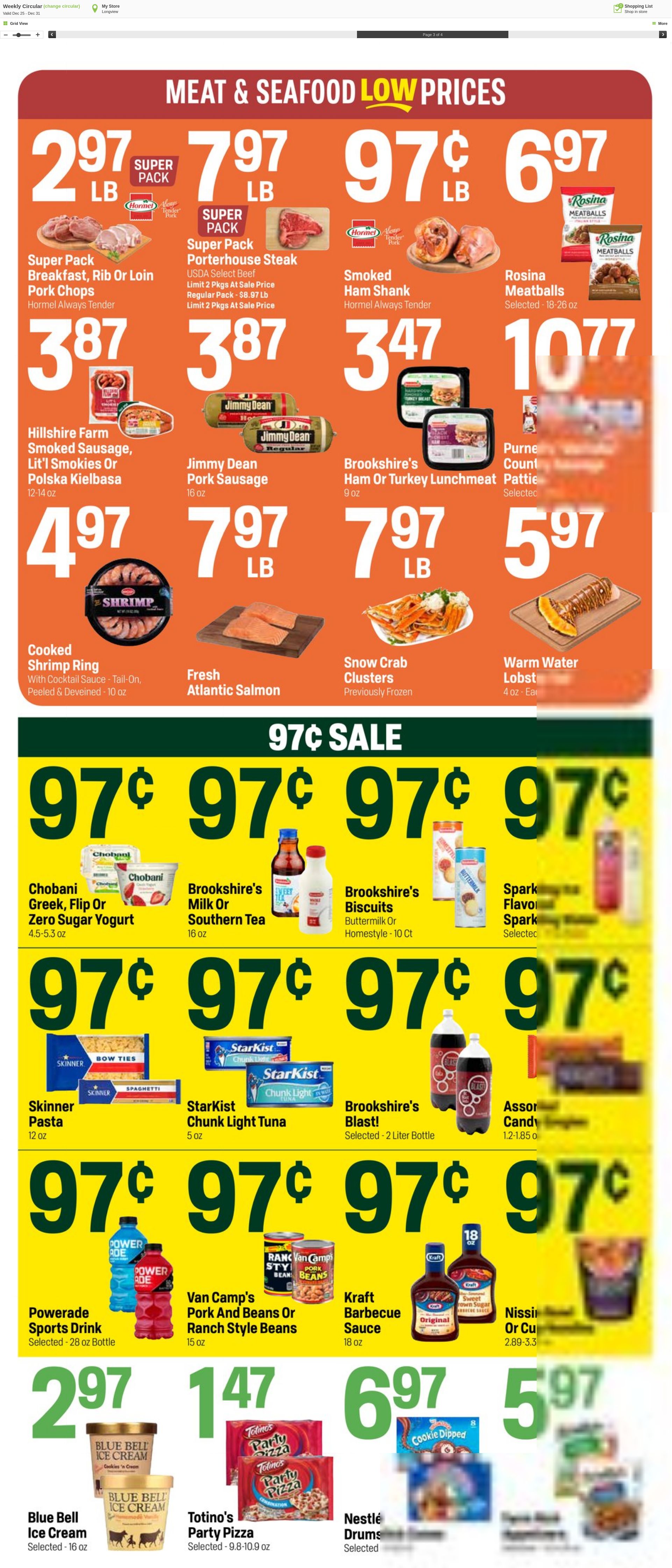 Weekly ad Super1Foods 12/25/2024 - 12/31/2024