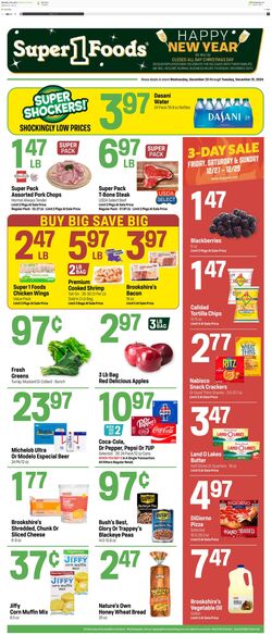 Weekly ad Super1Foods 12/25/2024 - 12/31/2024