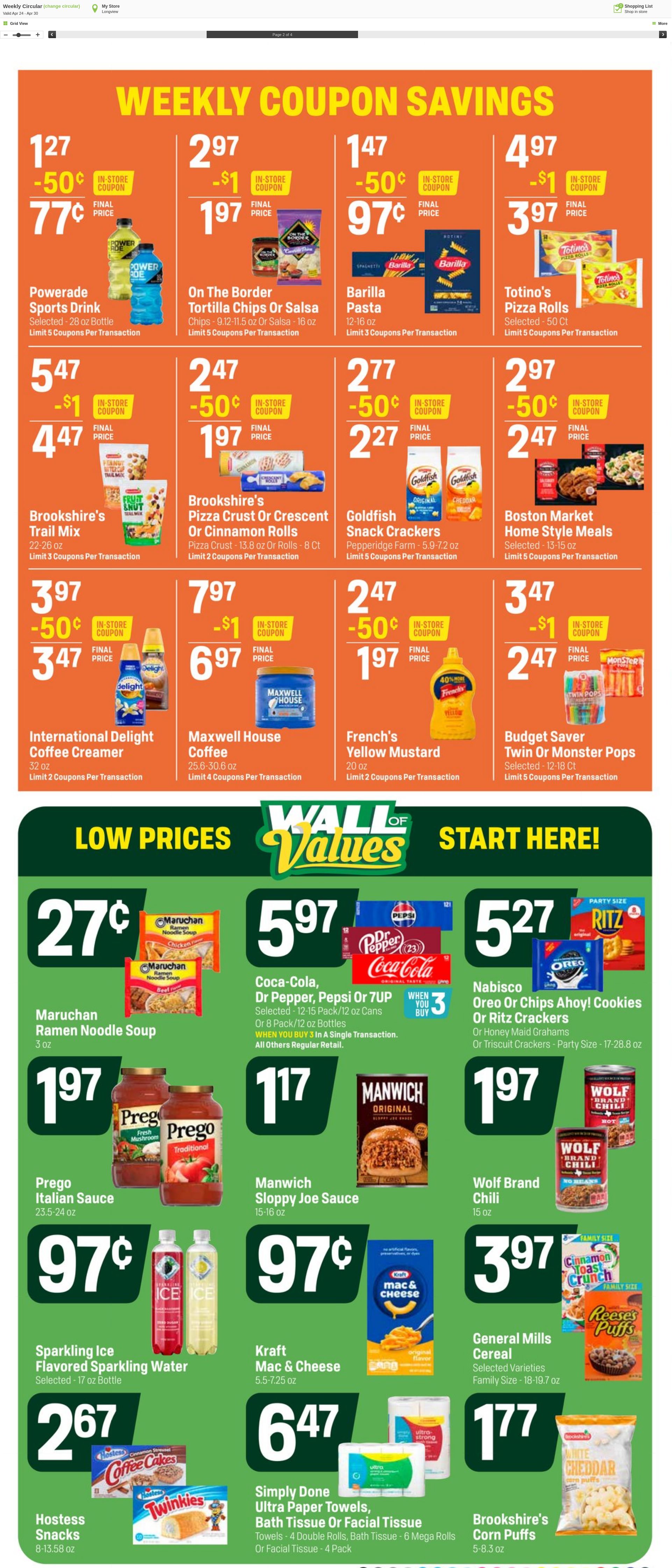 Weekly ad Super1Foods 04/24/2024 - 04/30/2024