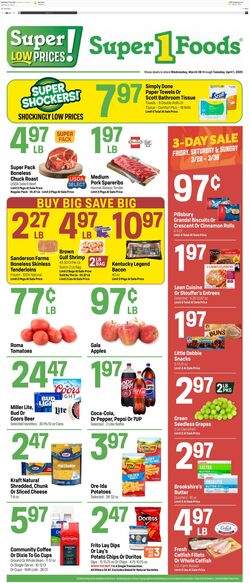 Weekly ad Super1Foods 03/26/2025 - 04/01/2025