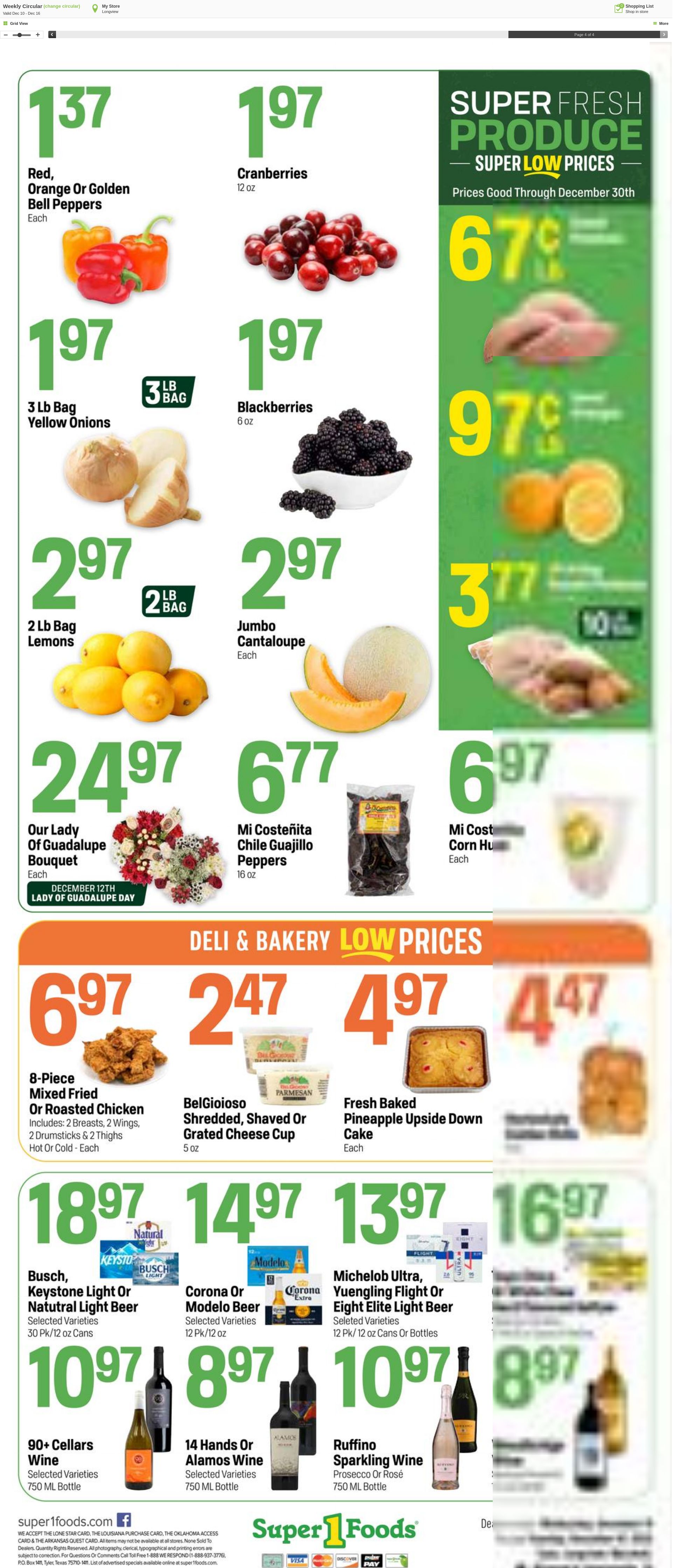 Weekly ad Super1Foods 12/10/2025 - 12/16/2025