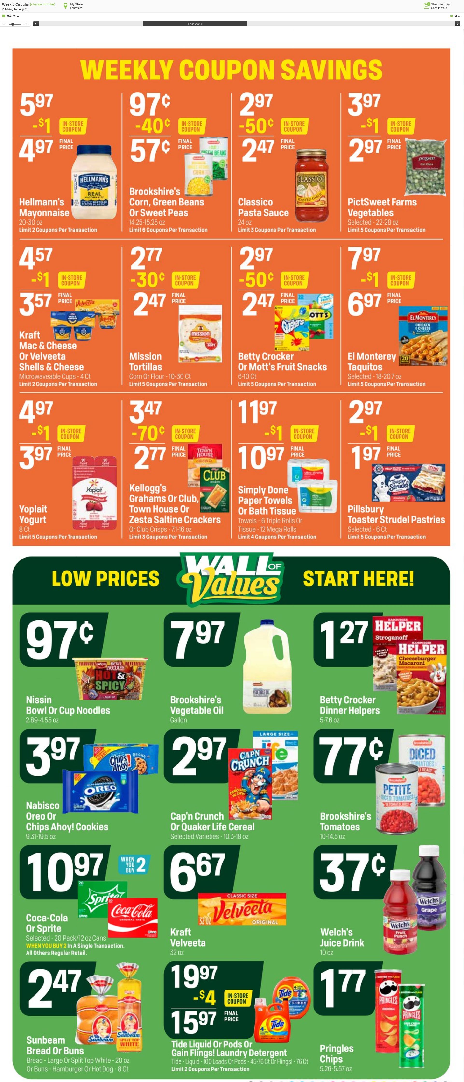 Weekly ad Super1Foods 08/14/2024 - 08/20/2024