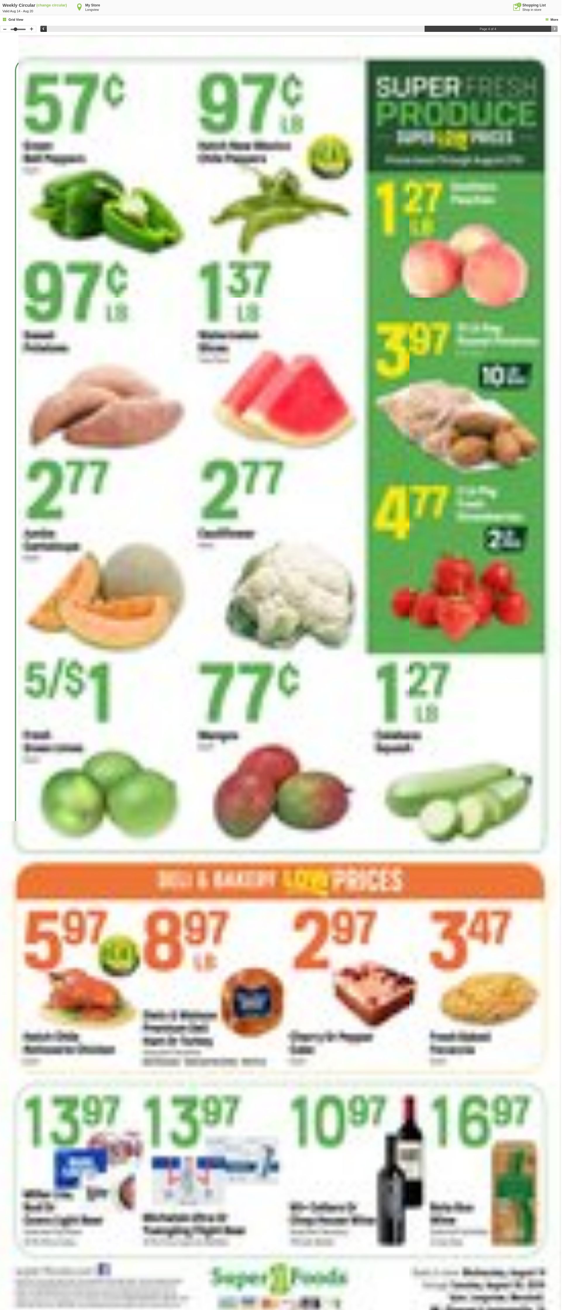 Weekly ad Super1Foods 08/14/2024 - 08/20/2024