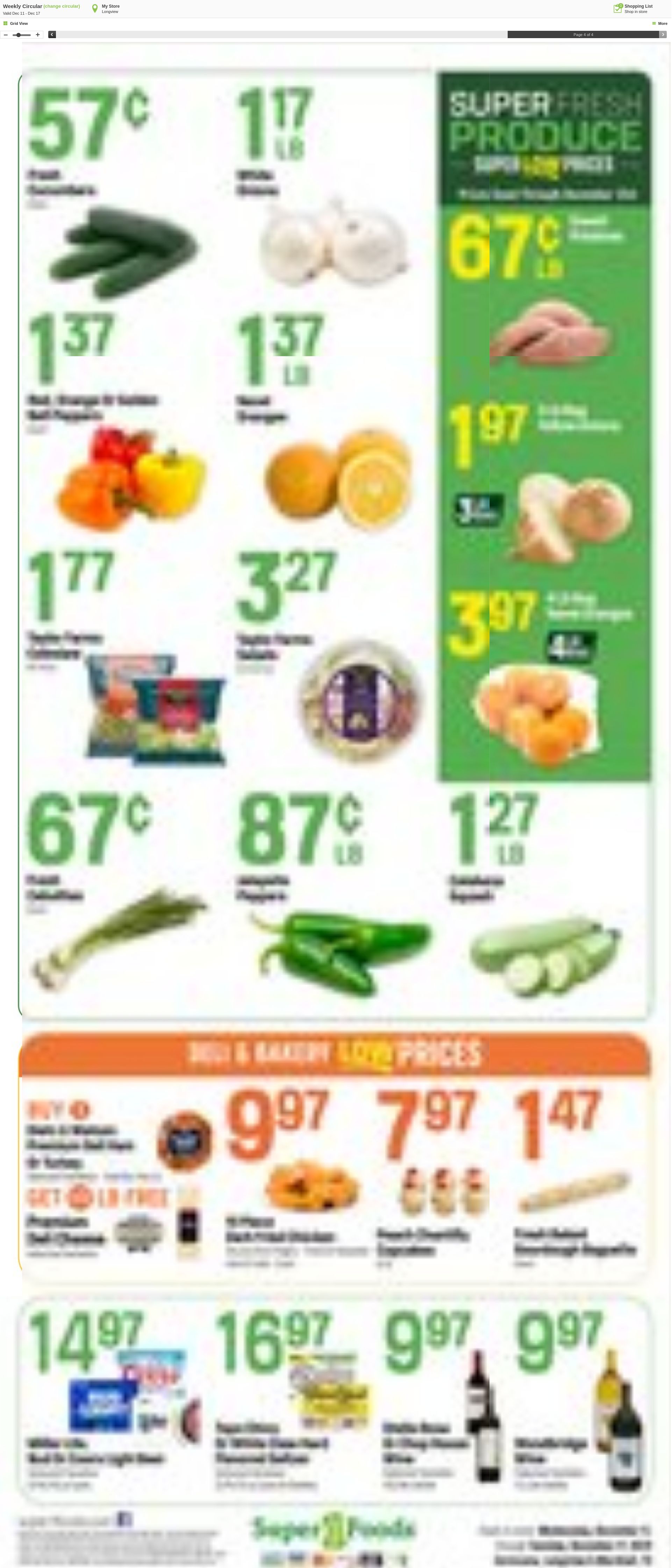 Weekly ad Super1Foods 12/11/2024 - 12/17/2024