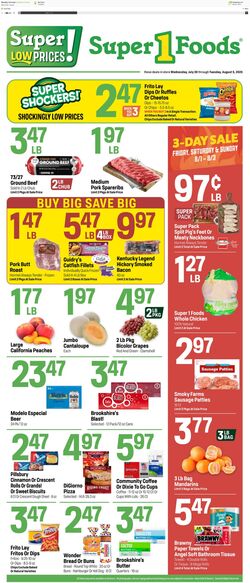 Weekly ad Super1Foods 07/30/2025 - 08/05/2025