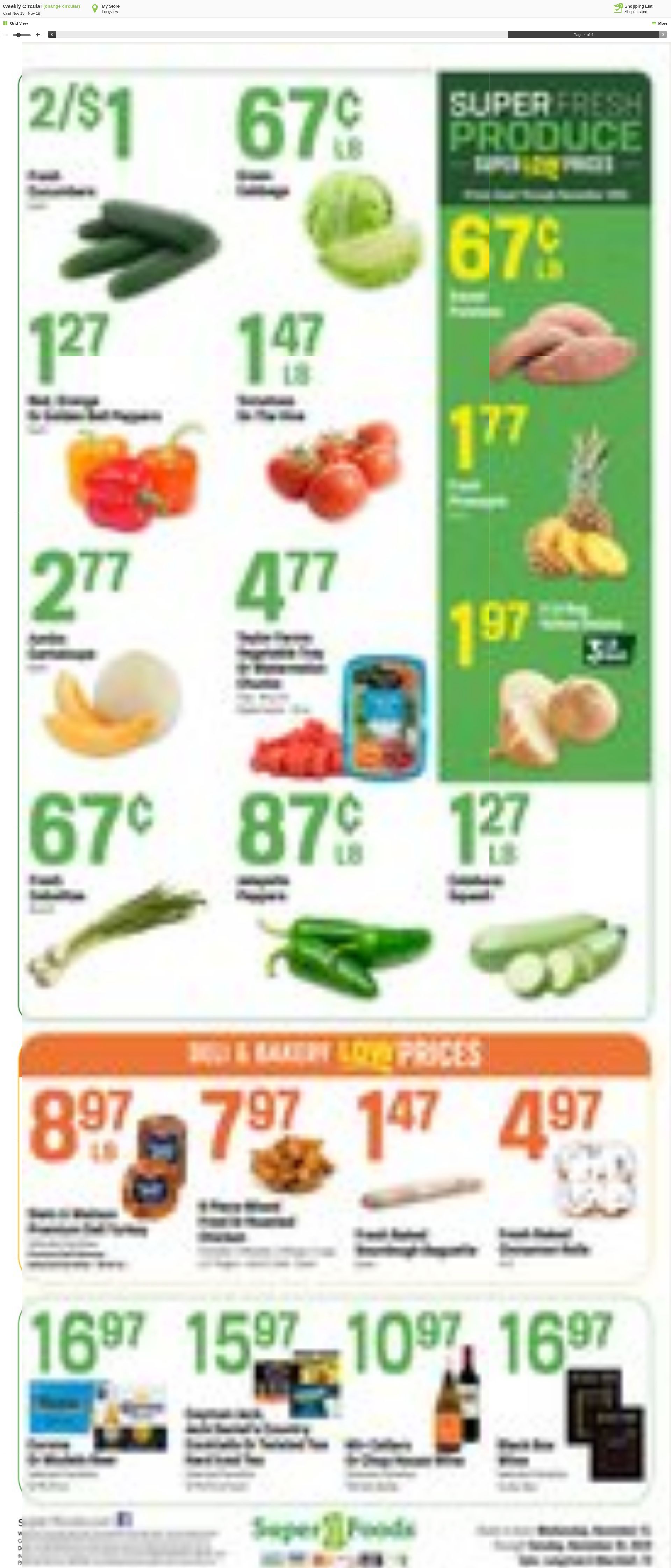 Weekly ad Super1Foods 11/13/2024 - 11/19/2024