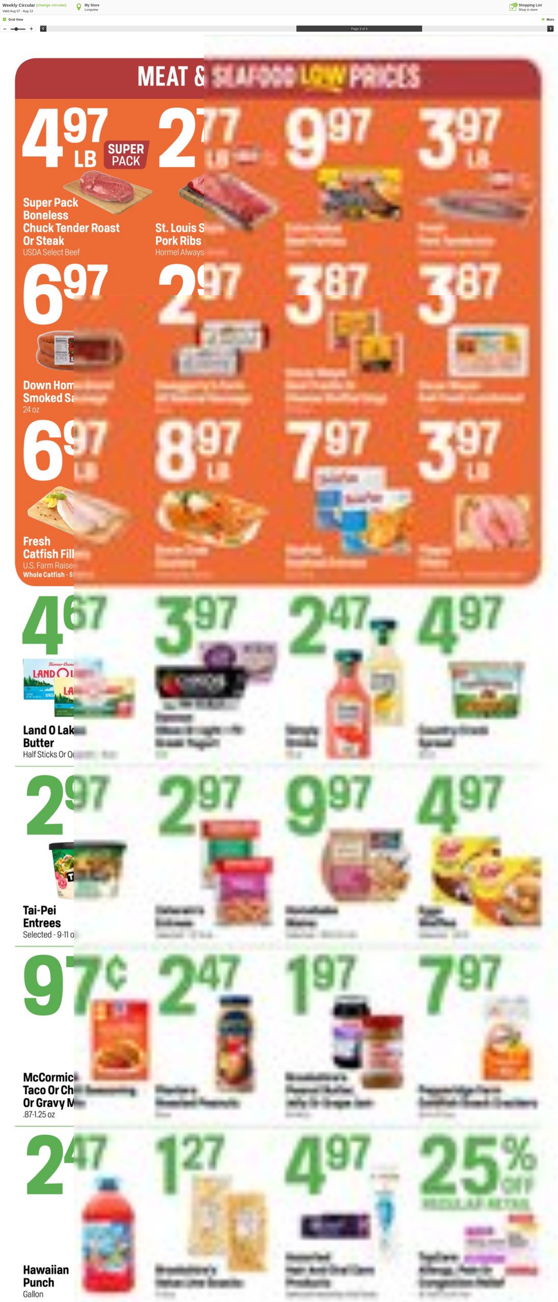 Weekly ad Super1Foods 08/07/2024 - 08/13/2024