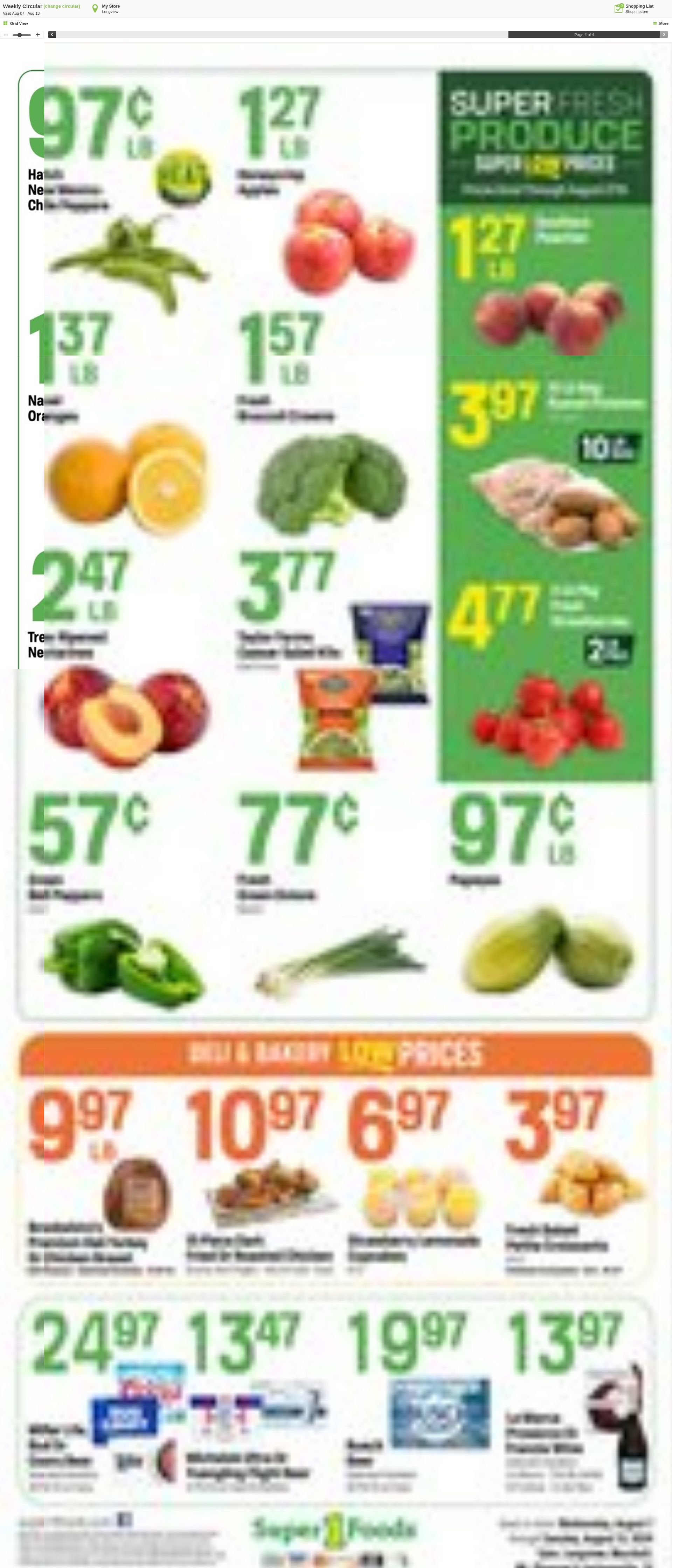 Weekly ad Super1Foods 08/07/2024 - 08/13/2024