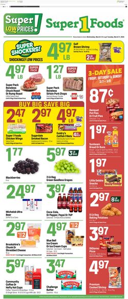 Weekly ad Super1Foods 11/06/2024 - 11/12/2024