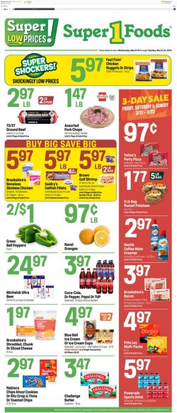 Weekly ad Super1Foods 03/19/2025 - 03/25/2025