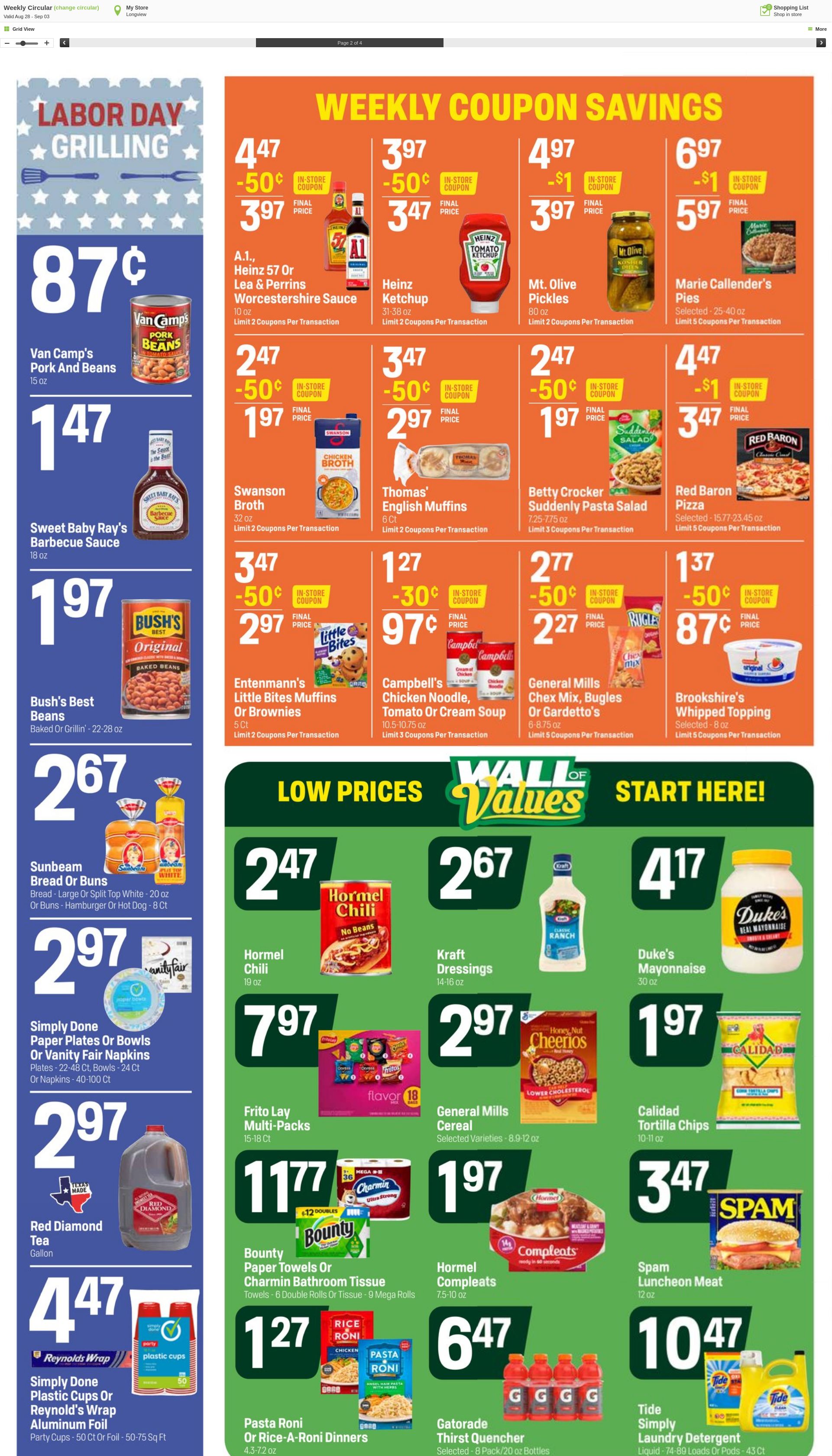 Weekly ad Super1Foods 08/28/2024 - 09/03/2024