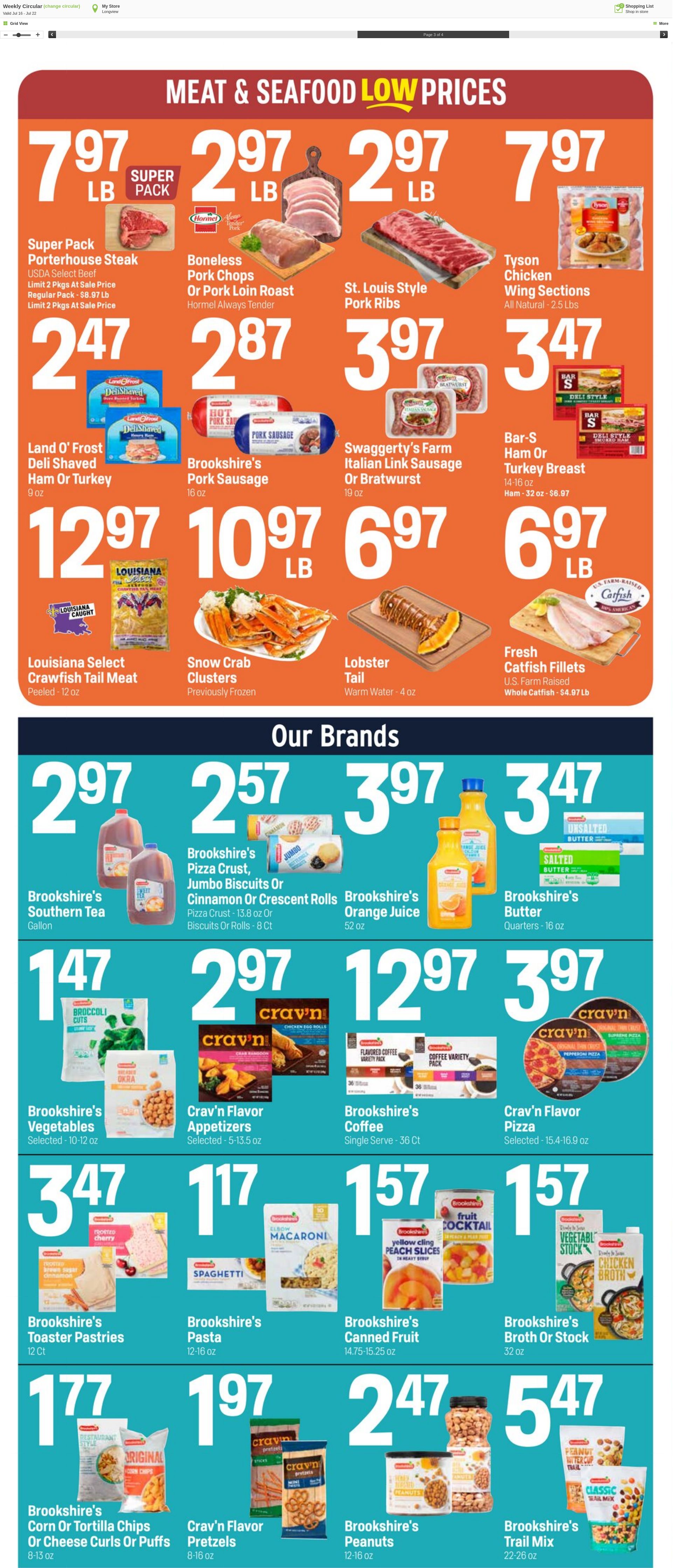 Weekly ad Super1Foods 07/16/2025 - 07/22/2025