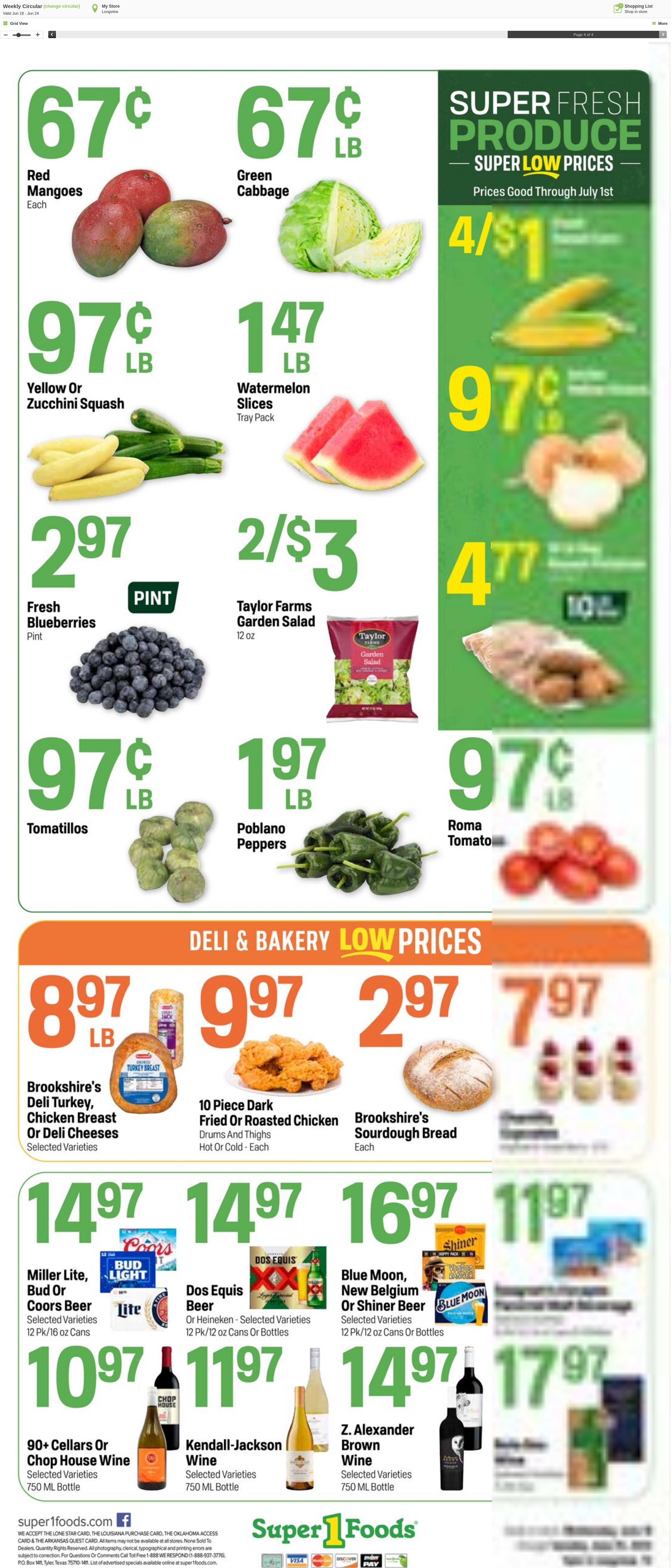 Weekly ad Super1Foods 06/18/2025 - 06/24/2025