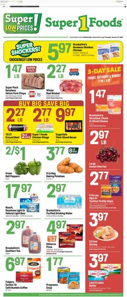 Weekly ad Super1Foods 01/08/2025 - 01/14/2025