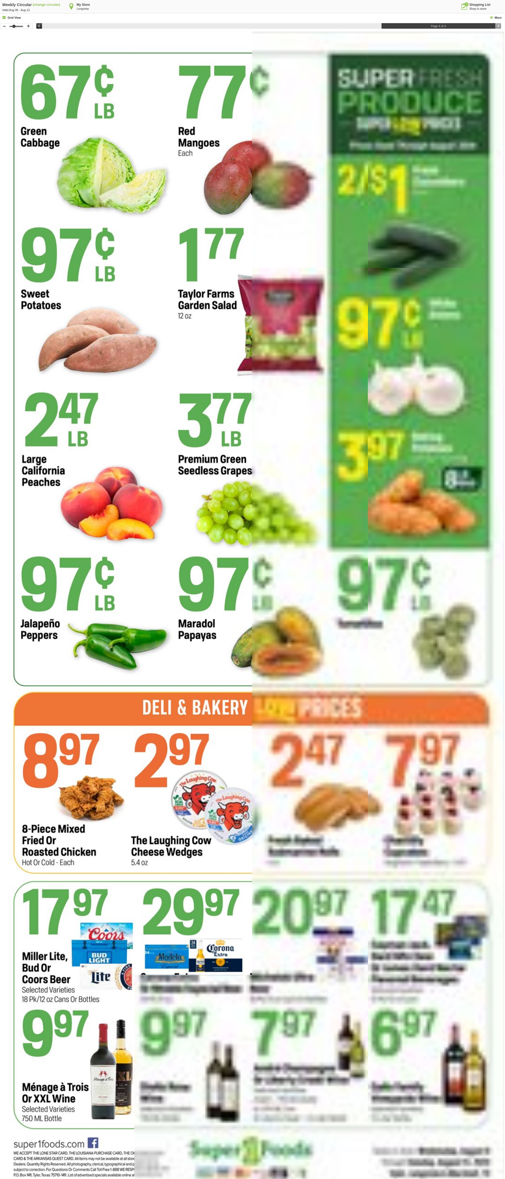 Weekly ad Super1Foods 08/06/2025 - 08/12/2025
