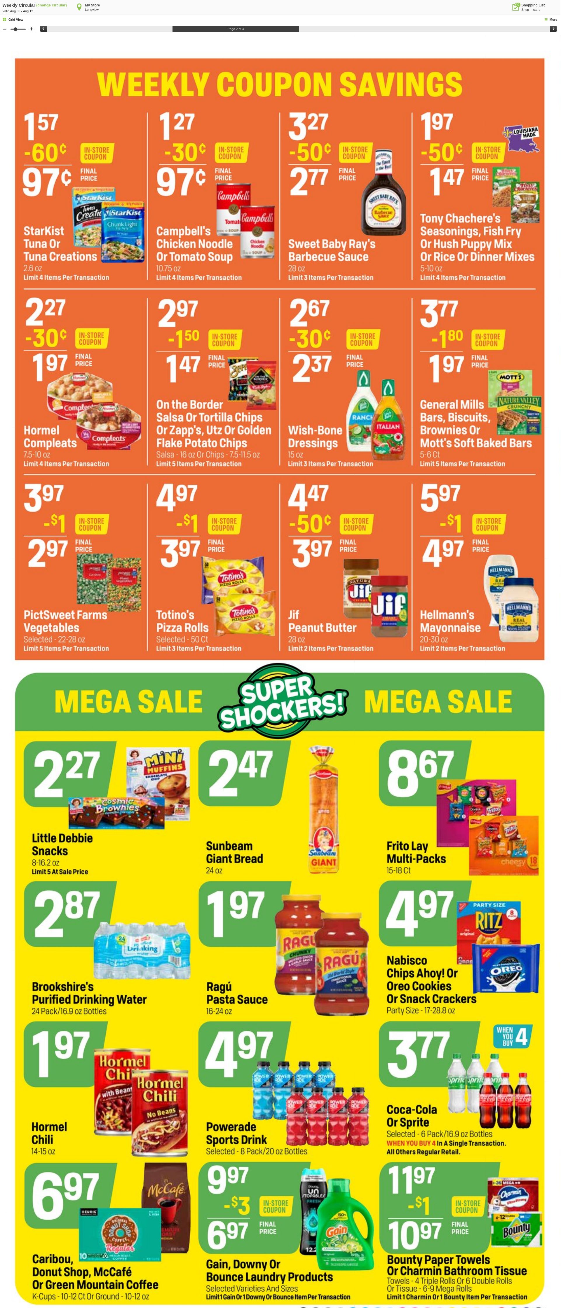 Weekly ad Super1Foods 08/06/2025 - 08/12/2025
