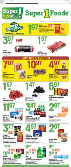 Weekly ad Super1Foods 11/28/2025 - 12/02/2025