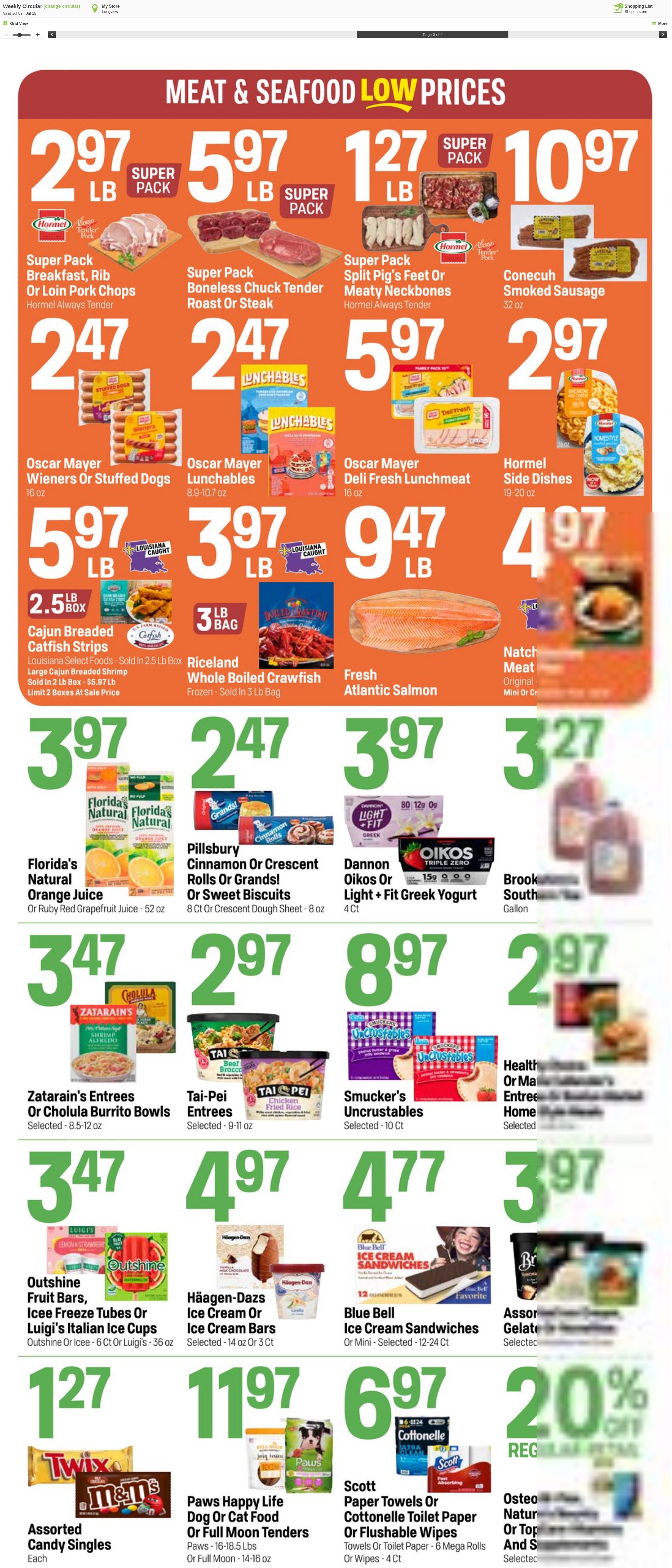 Weekly ad Super1Foods 07/09/2025 - 07/15/2025