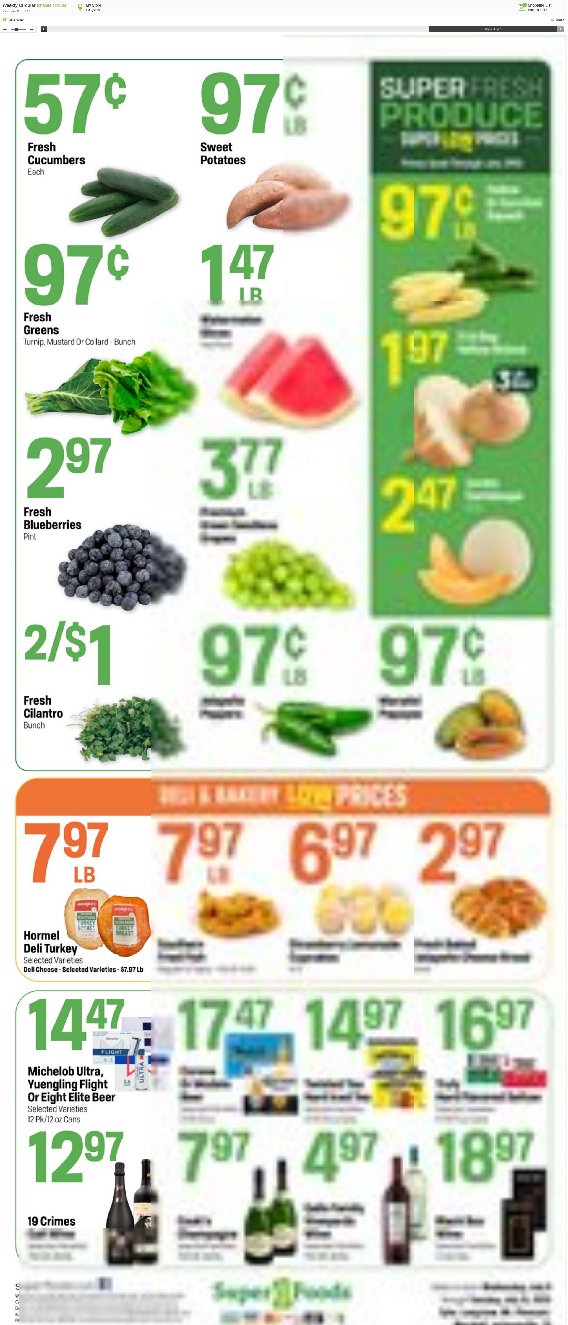 Weekly ad Super1Foods 07/09/2025 - 07/15/2025