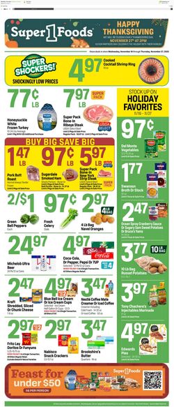 Weekly ad Super1Foods 11/19/2025 - 11/27/2025