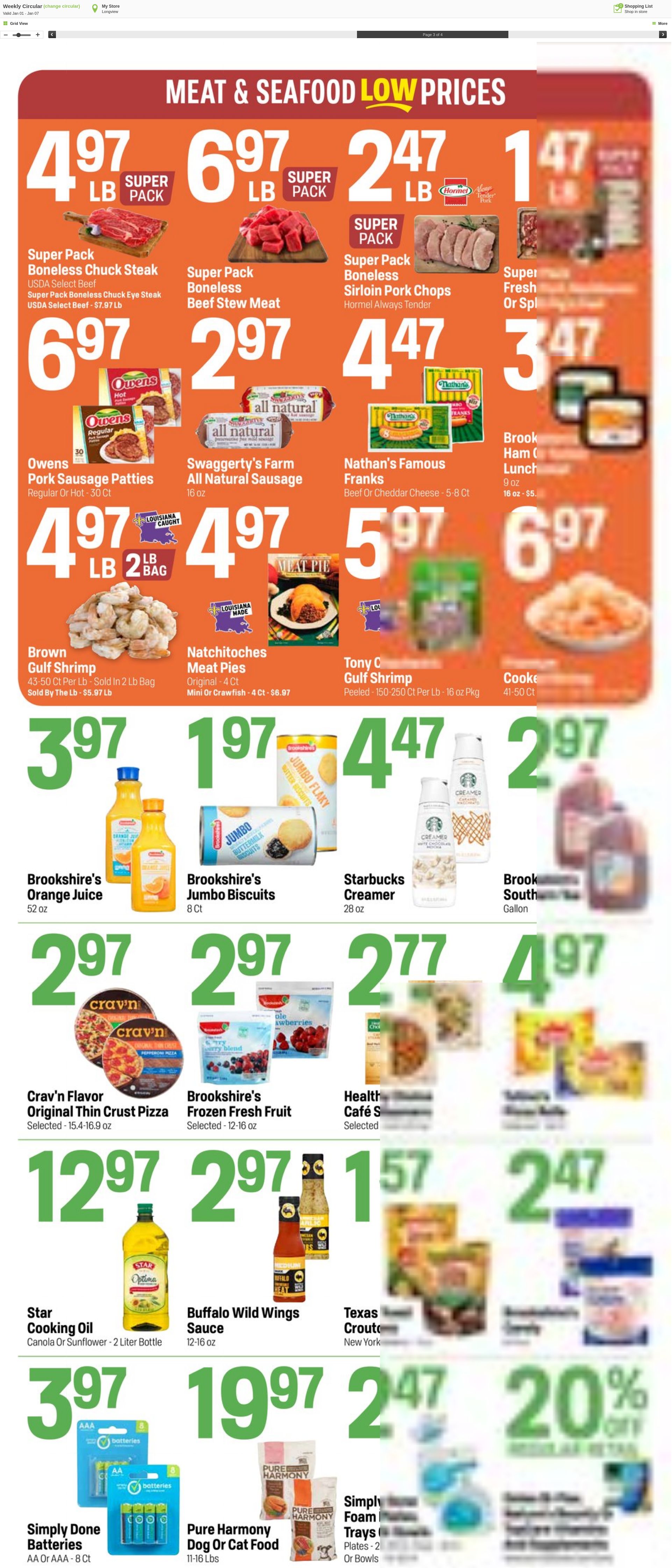 Weekly ad Super1Foods 01/01/2025 - 01/07/2025