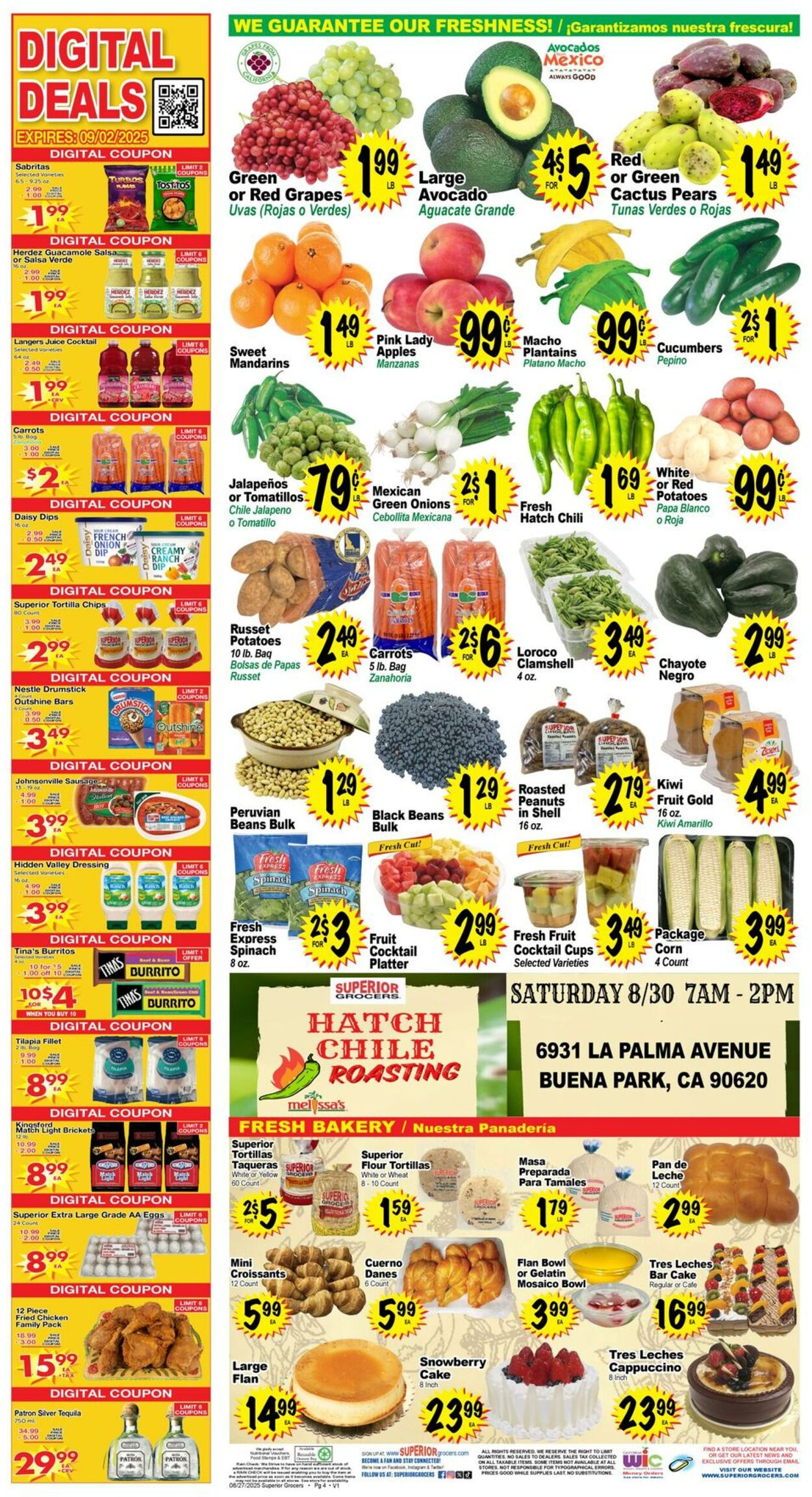 Weekly ad Superior Grocers 08/27/2025 - 09/02/2025