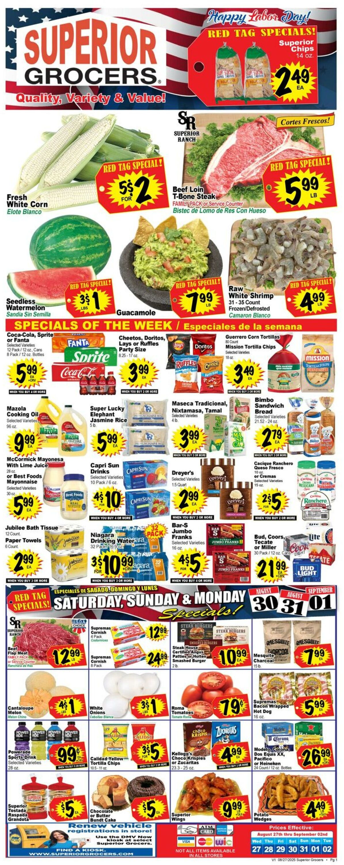 Weekly ad Superior Grocers 08/27/2025 - 09/02/2025