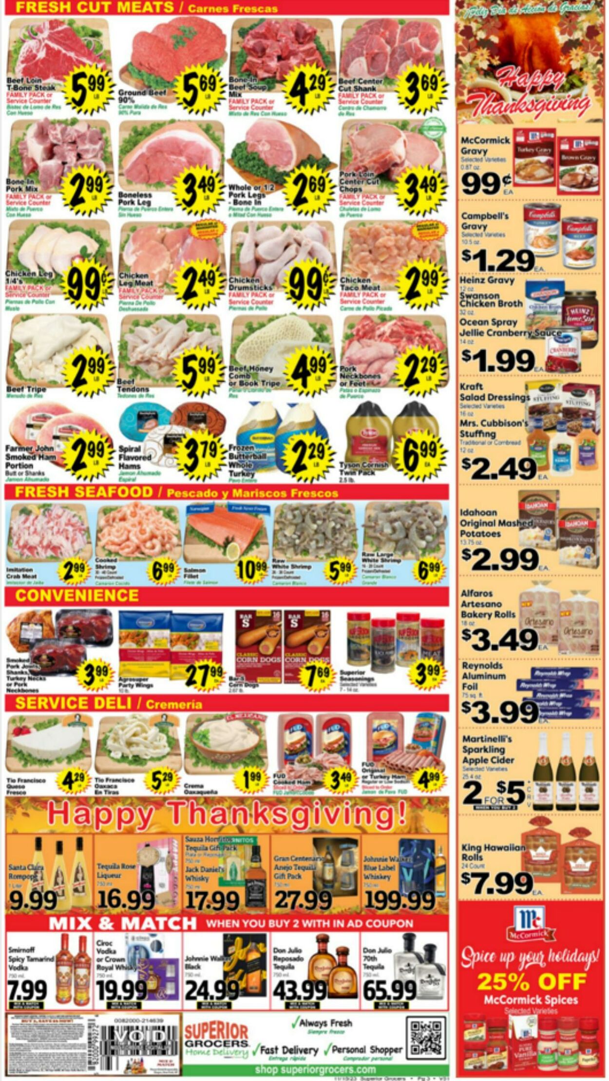 Weekly ad Superior Grocers 11/15/2023 - 11/21/2023