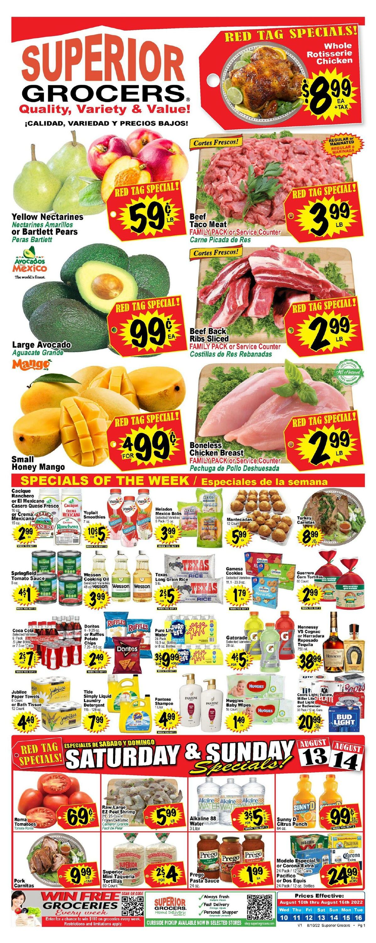 Weekly ad Superior Grocers 08/10/2022-08/16/2022