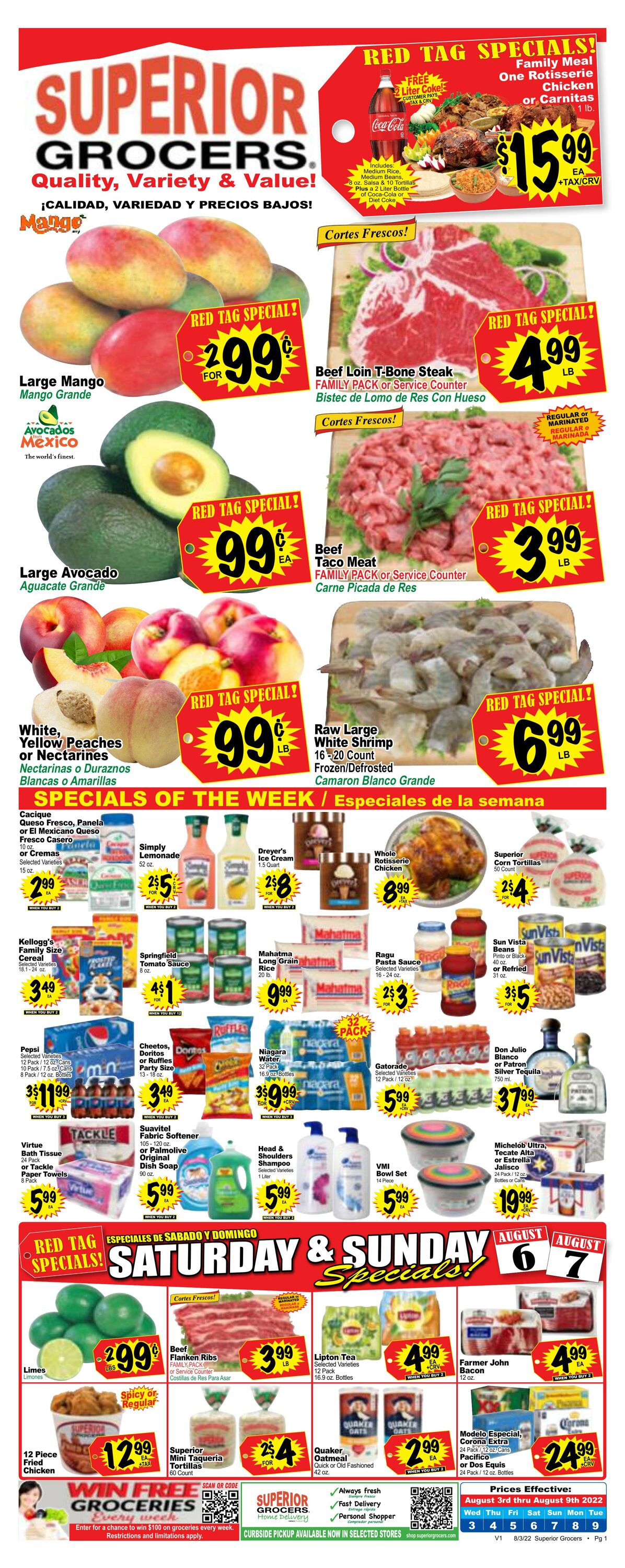 Weekly ad Superior Grocers 08/03/2022-08/09/2022