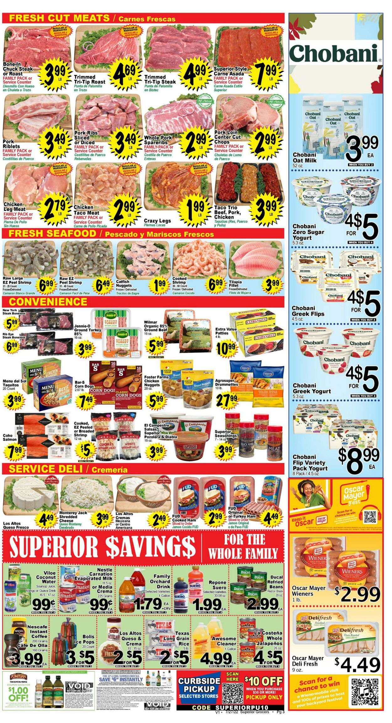 Weekly ad Superior Grocers 07/27/2022 - 08/02/2022