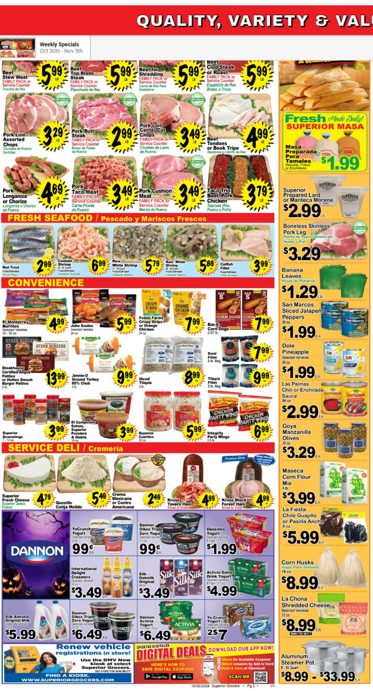 Weekly ad Superior Grocers 10/30/2024 - 11/05/2024