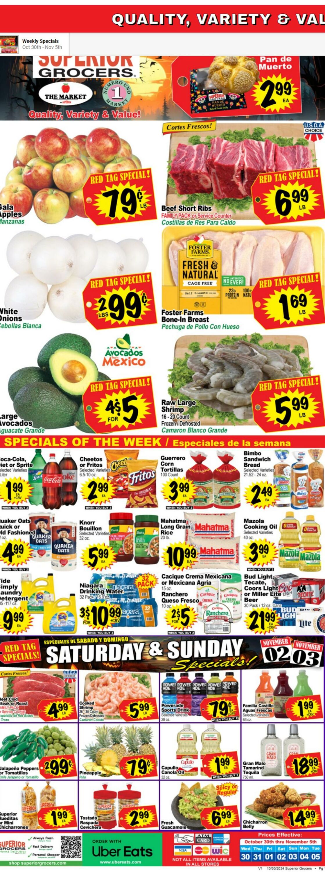 Weekly ad Superior Grocers 10/30/2024 - 11/05/2024