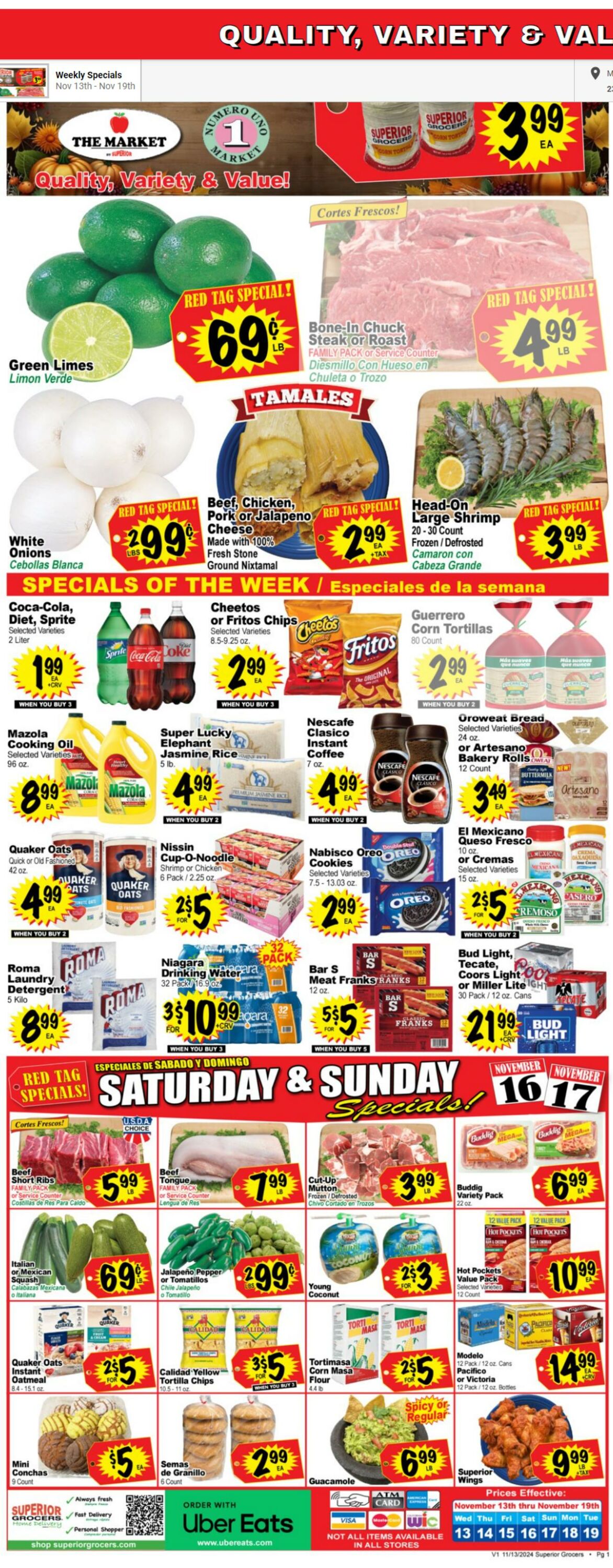 Weekly ad Superior Grocers 11/13/2024 - 11/19/2024