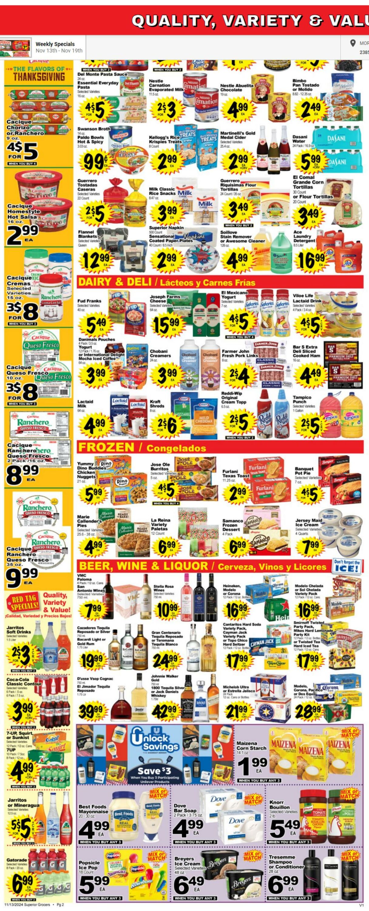 Weekly ad Superior Grocers 11/13/2024 - 11/19/2024