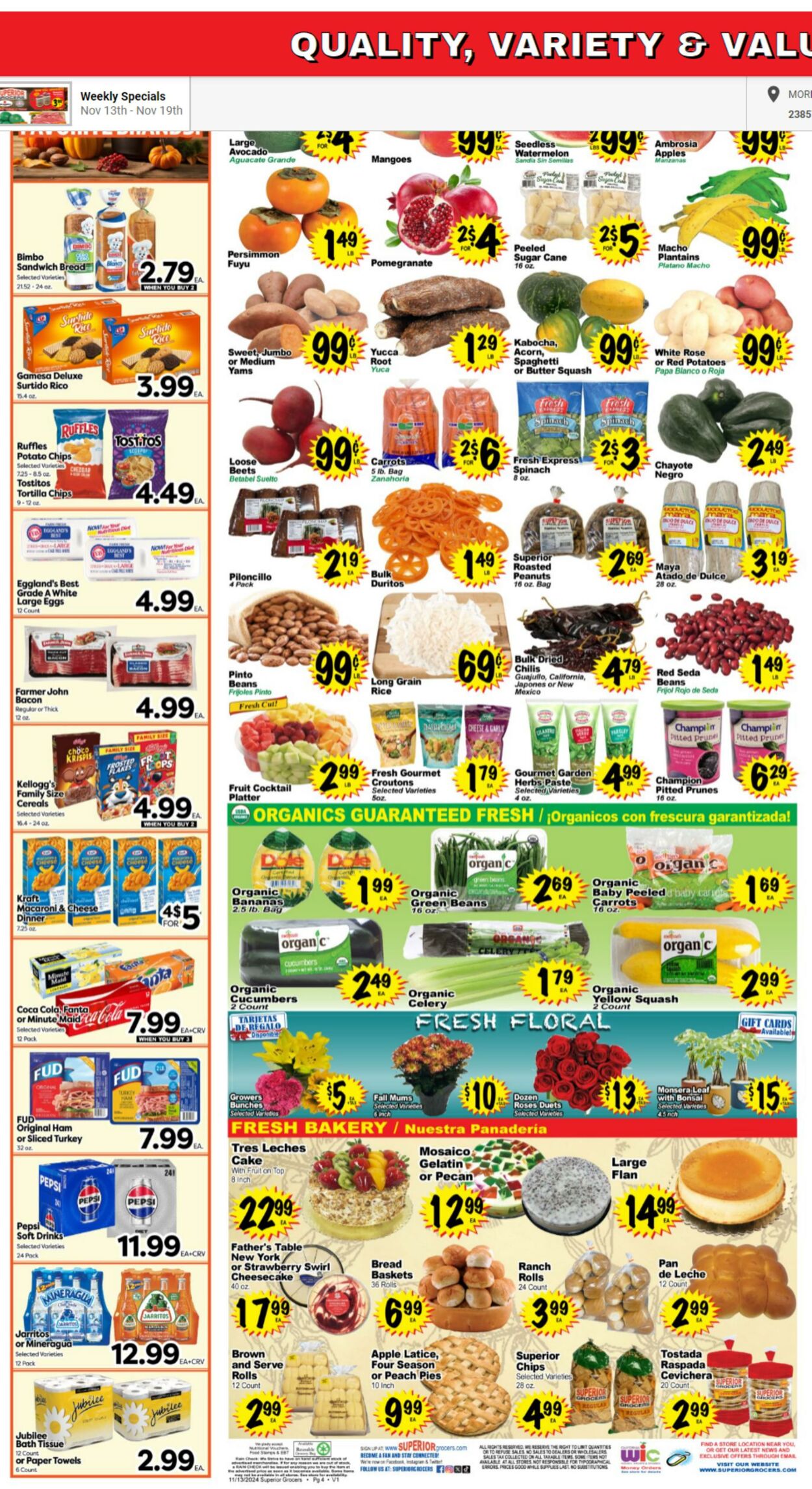 Weekly ad Superior Grocers 11/13/2024 - 11/19/2024