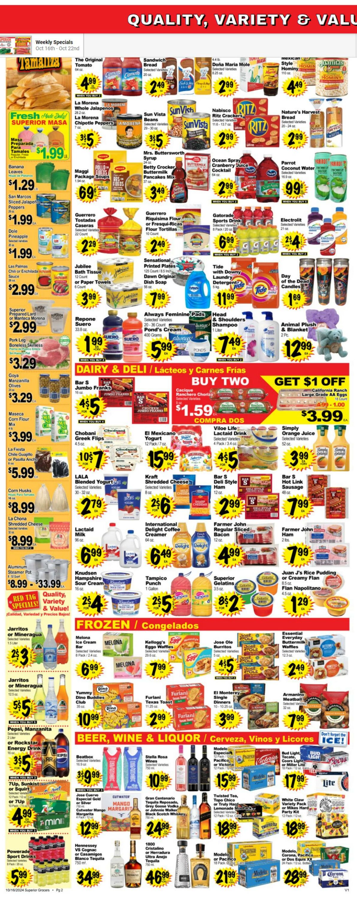 Weekly ad Superior Grocers 10/16/2024 - 10/22/2024