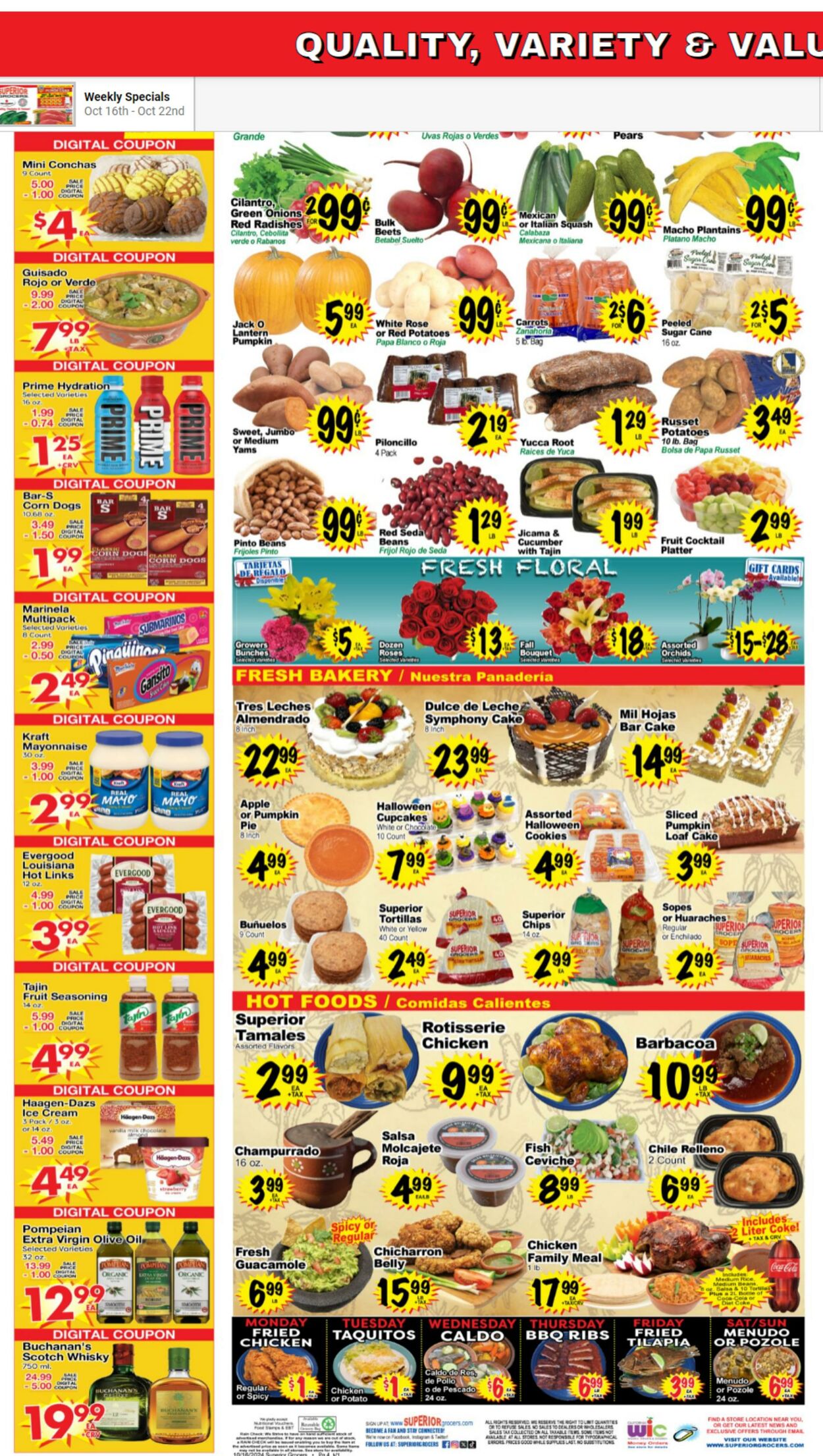 Weekly ad Superior Grocers 10/16/2024 - 10/22/2024