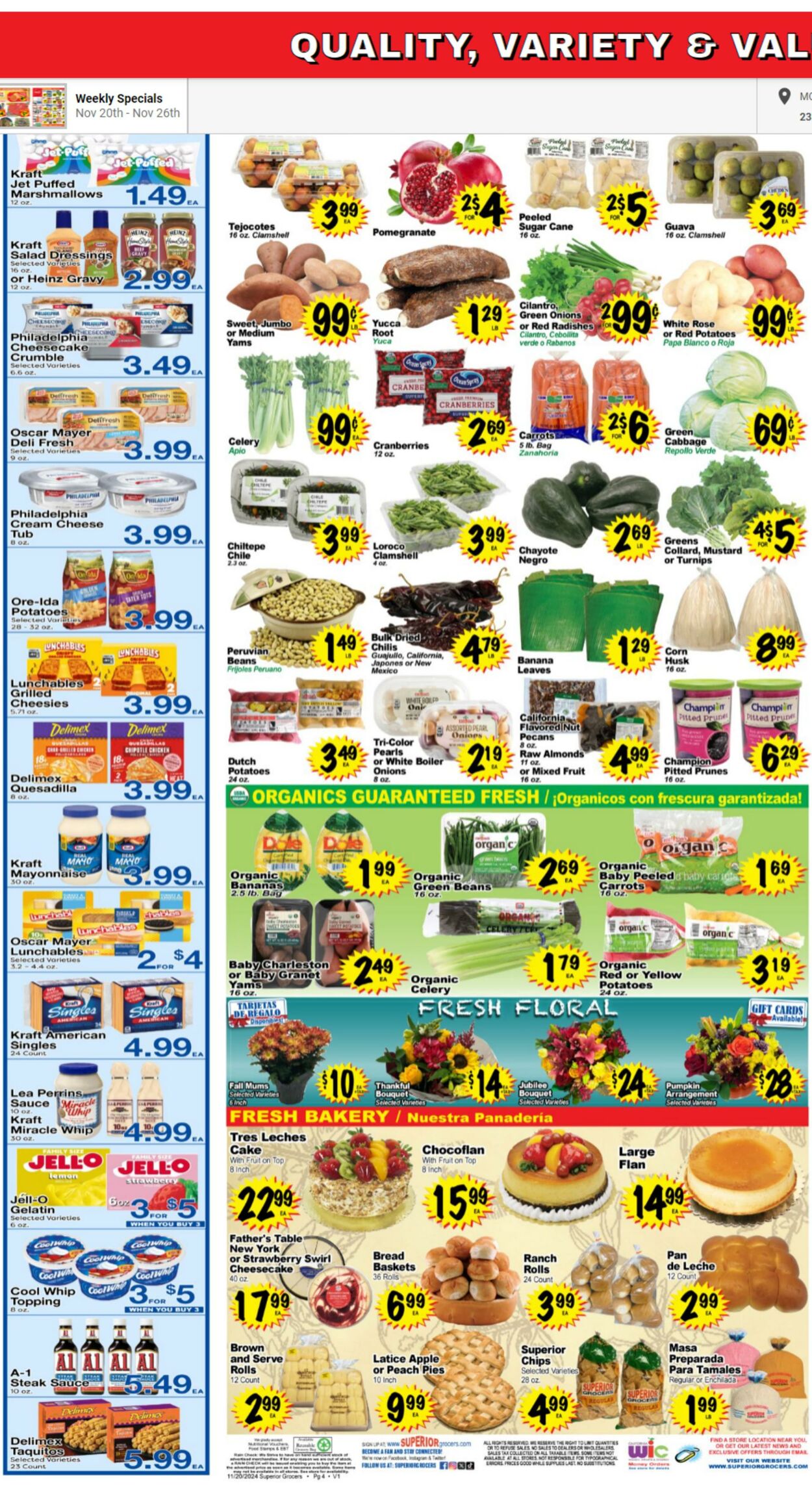 Weekly ad Superior Grocers 11/20/2024 - 11/26/2024