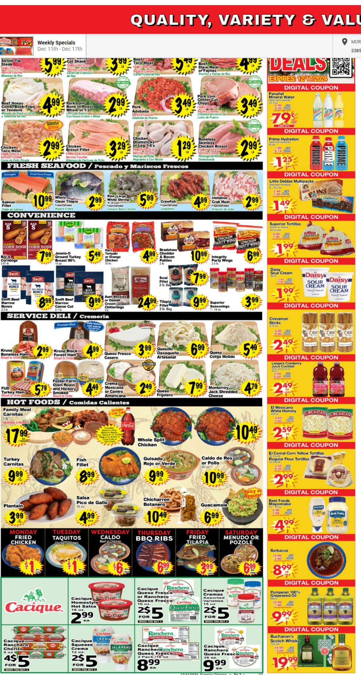 Weekly ad Superior Grocers 12/11/2024 - 12/17/2024