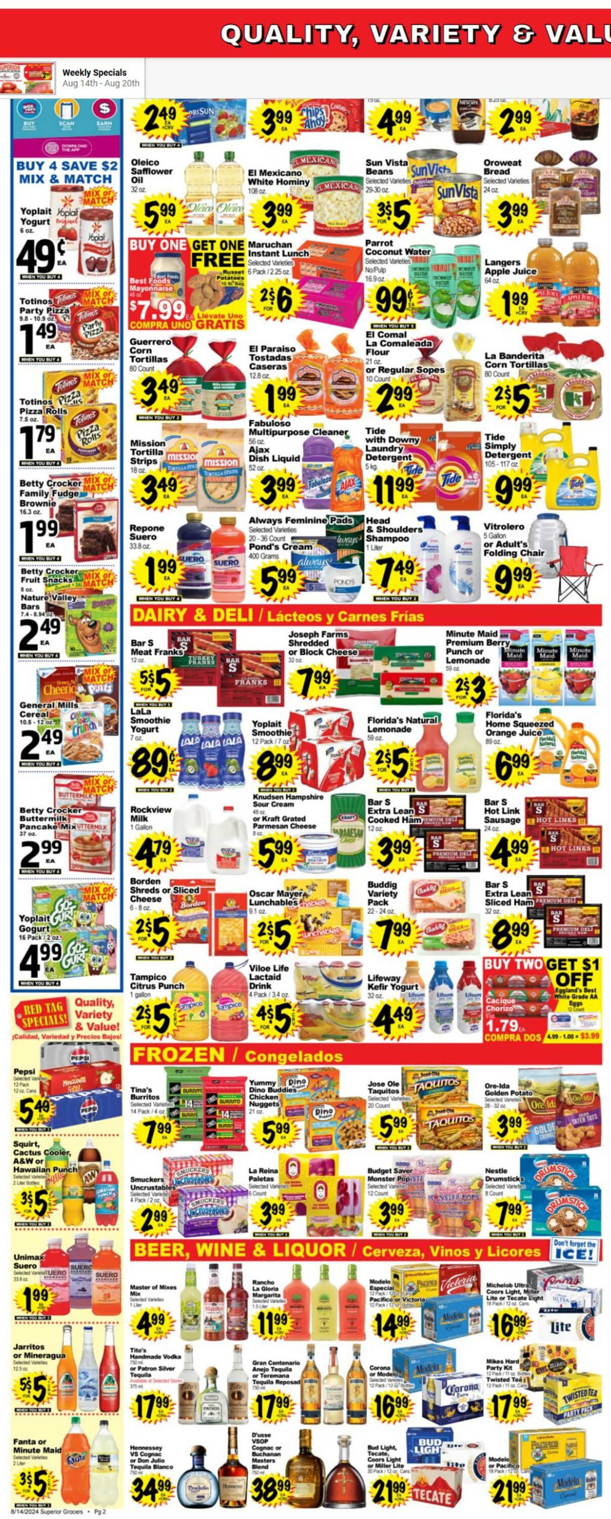 Weekly ad Superior Grocers 08/14/2024 - 08/20/2024