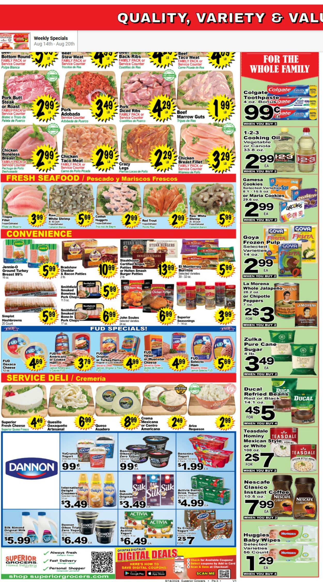 Weekly ad Superior Grocers 08/14/2024 - 08/20/2024