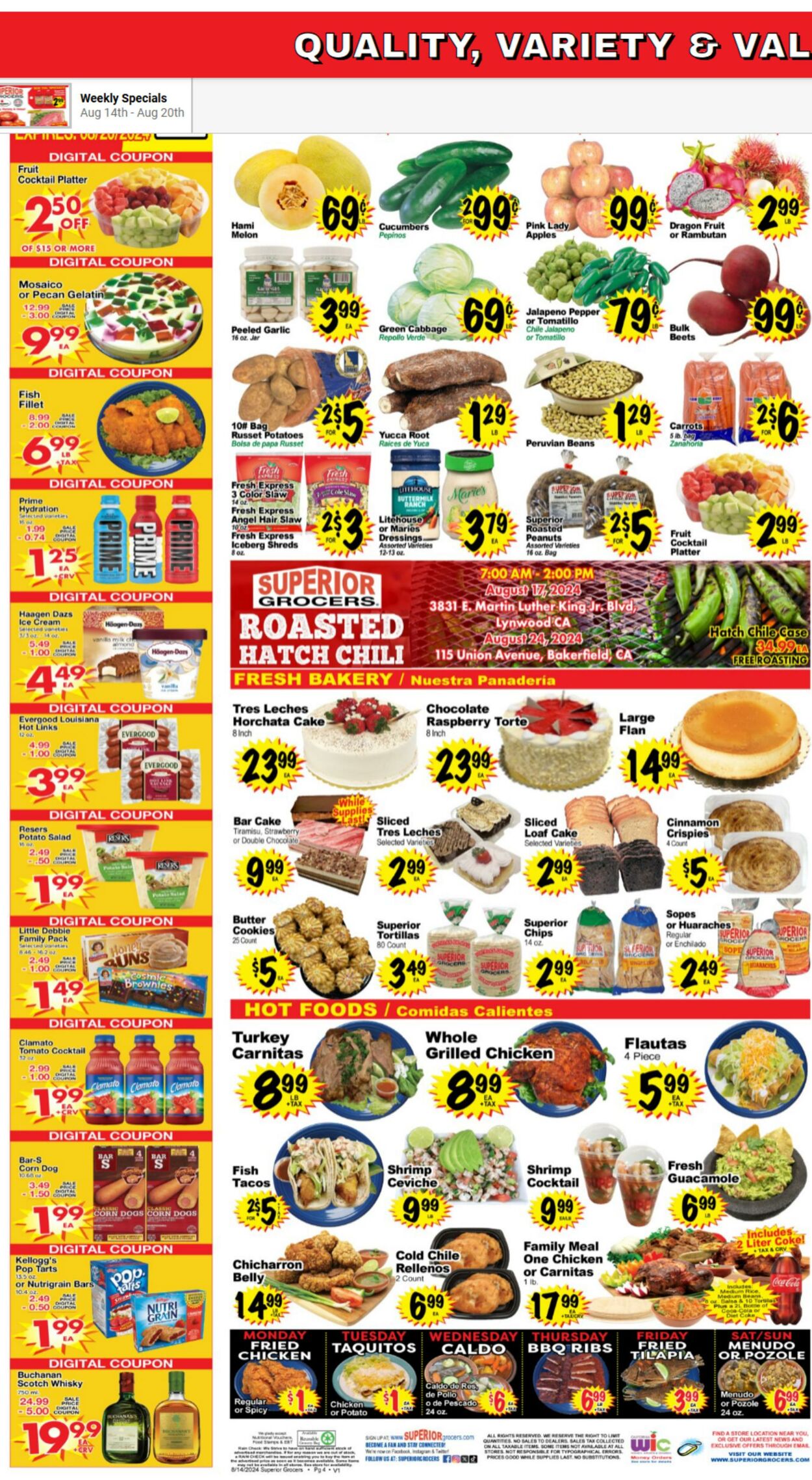 Weekly ad Superior Grocers 08/14/2024 - 08/20/2024