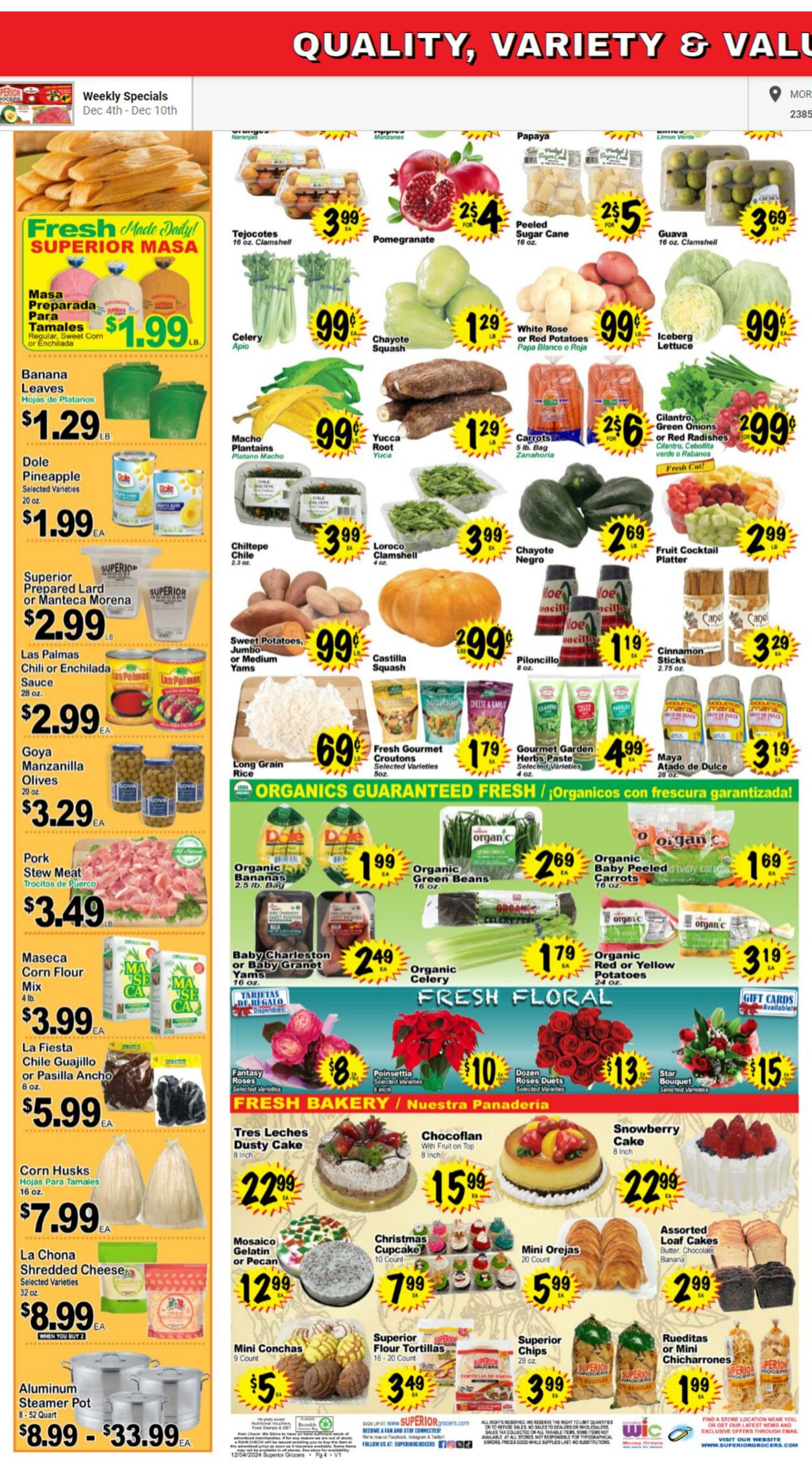 Weekly ad Superior Grocers 12/04/2024 - 12/10/2024