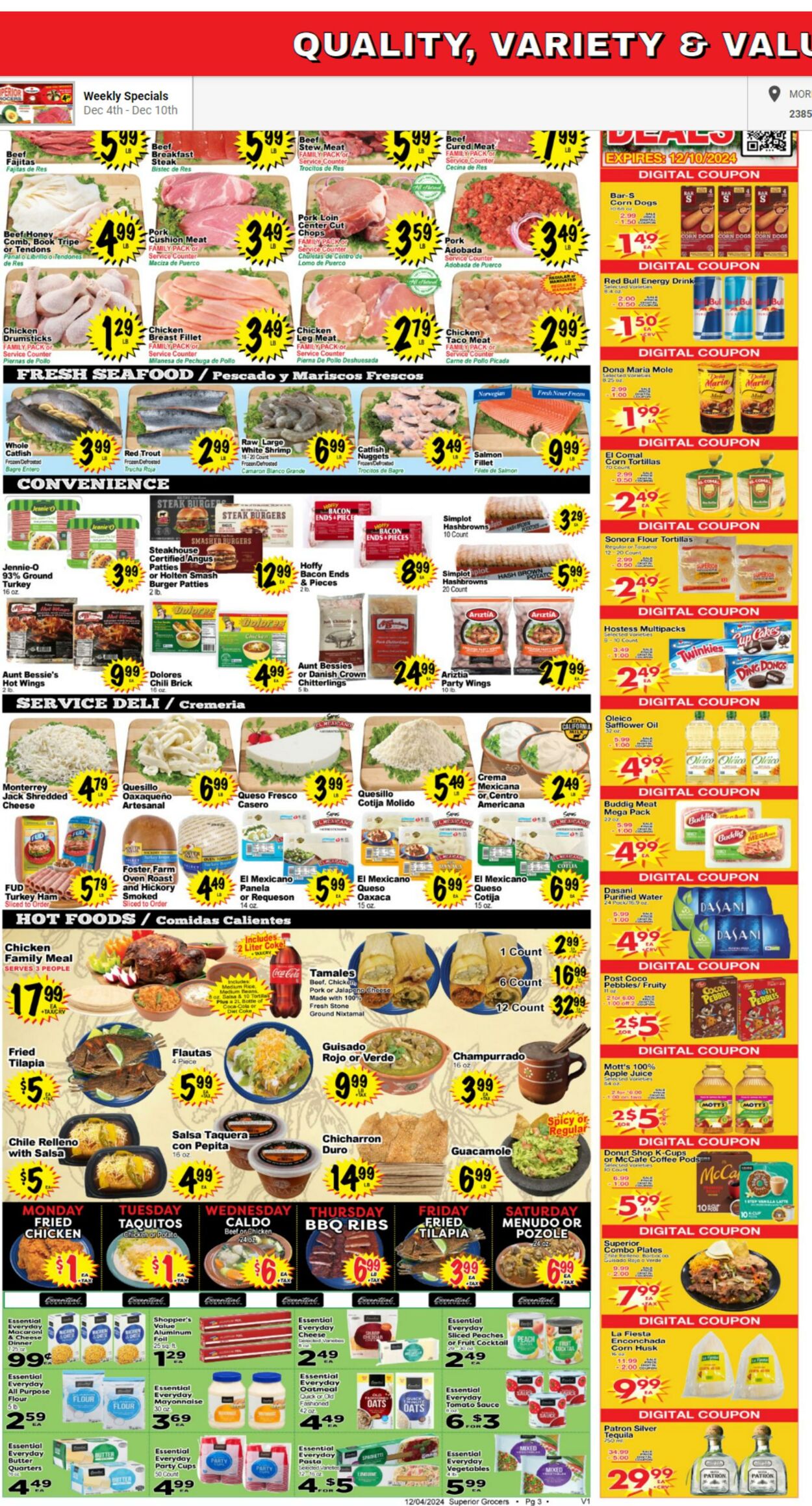 Weekly ad Superior Grocers 12/04/2024 - 12/10/2024